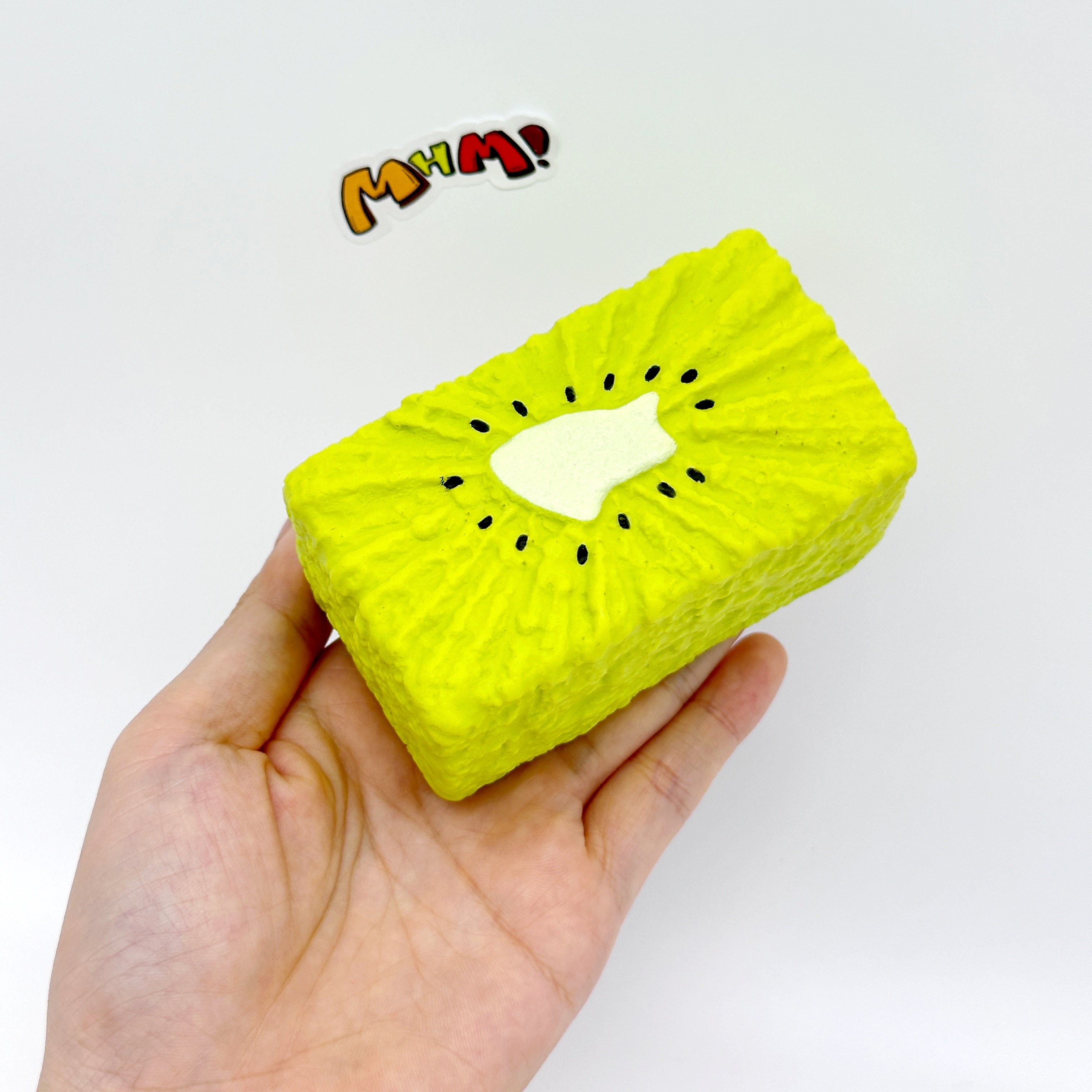 🥝🍓🍍🍈 Fruit Toast Squishy - 4 Styles Kiwi/Strawberry/Pineapple/Honeydew Slow Rising Squeeze Toy | Cute Food Stress Relief Toy