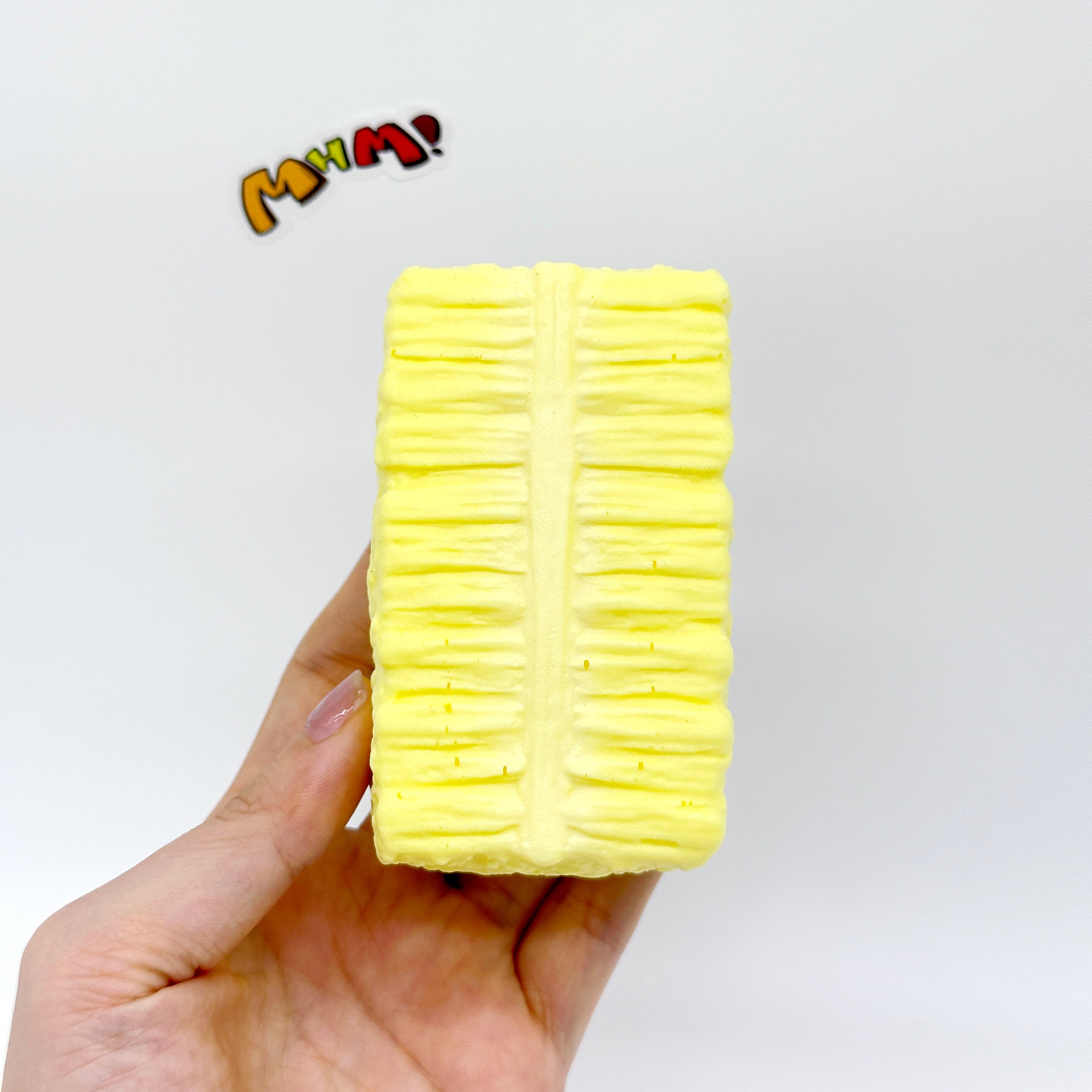 🥝🍓🍍🍈 Fruit Toast Squishy - 4 Styles Kiwi/Strawberry/Pineapple/Honeydew Slow Rising Squeeze Toy | Cute Food Stress Relief Toy