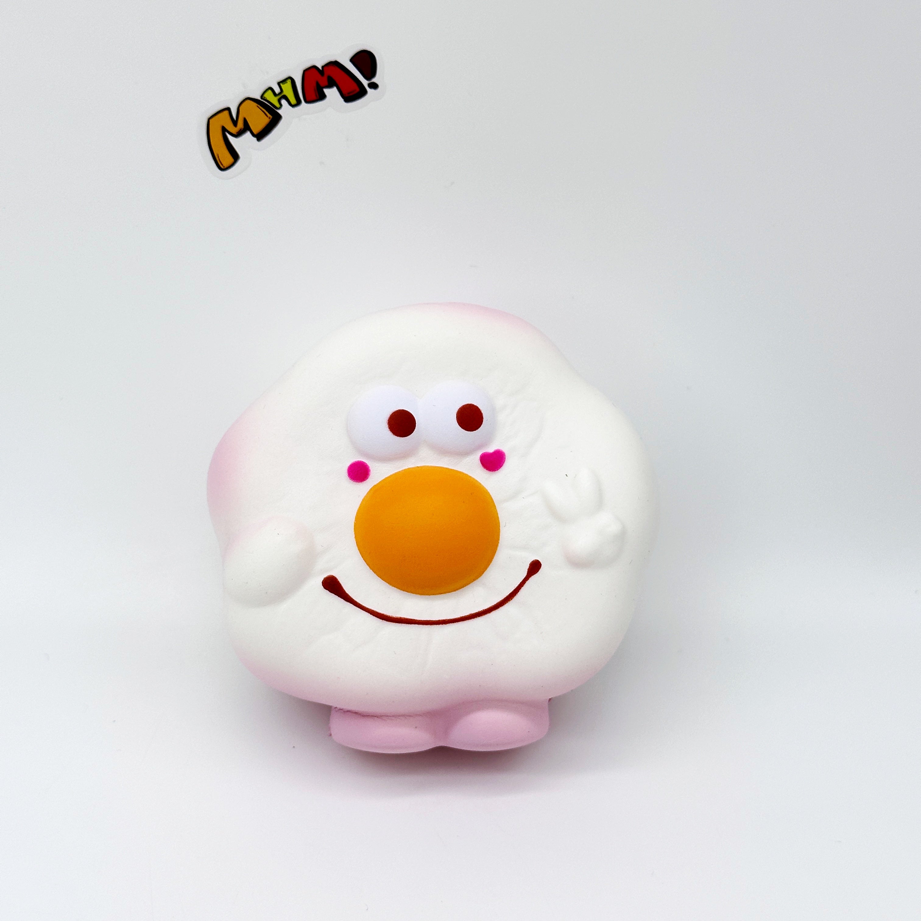 Kawaii Smiley Fried Egg Squishy 🍳😄