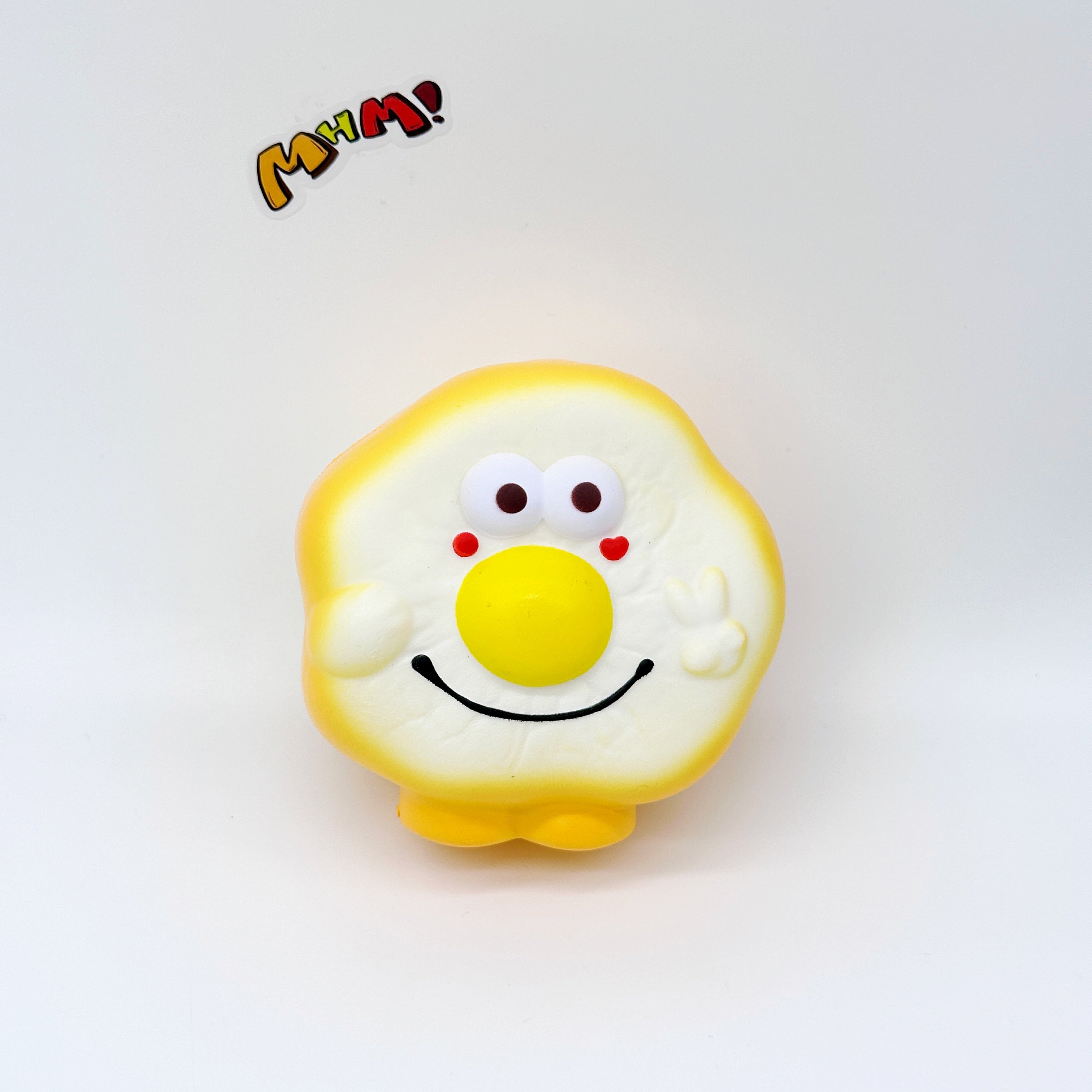 Kawaii Smiley Fried Egg Squishy 🍳😄