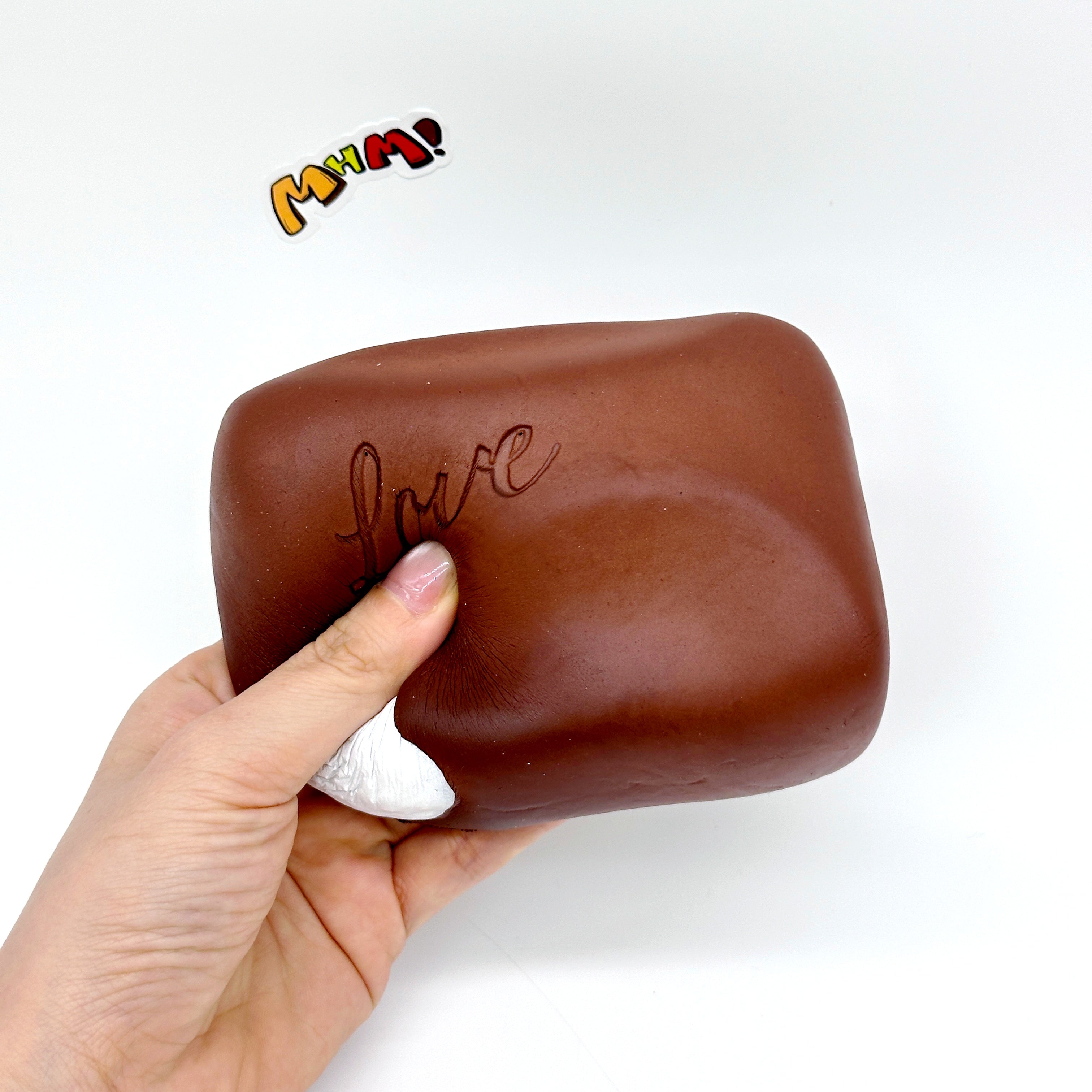 Romantic Love Stamp Chocolate Bar – Fluffy Slow Rise Squeeze Toy