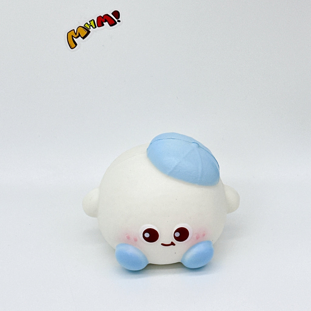 ☁️ Blue Beret Dazed Ball Squishy Slow-Rise