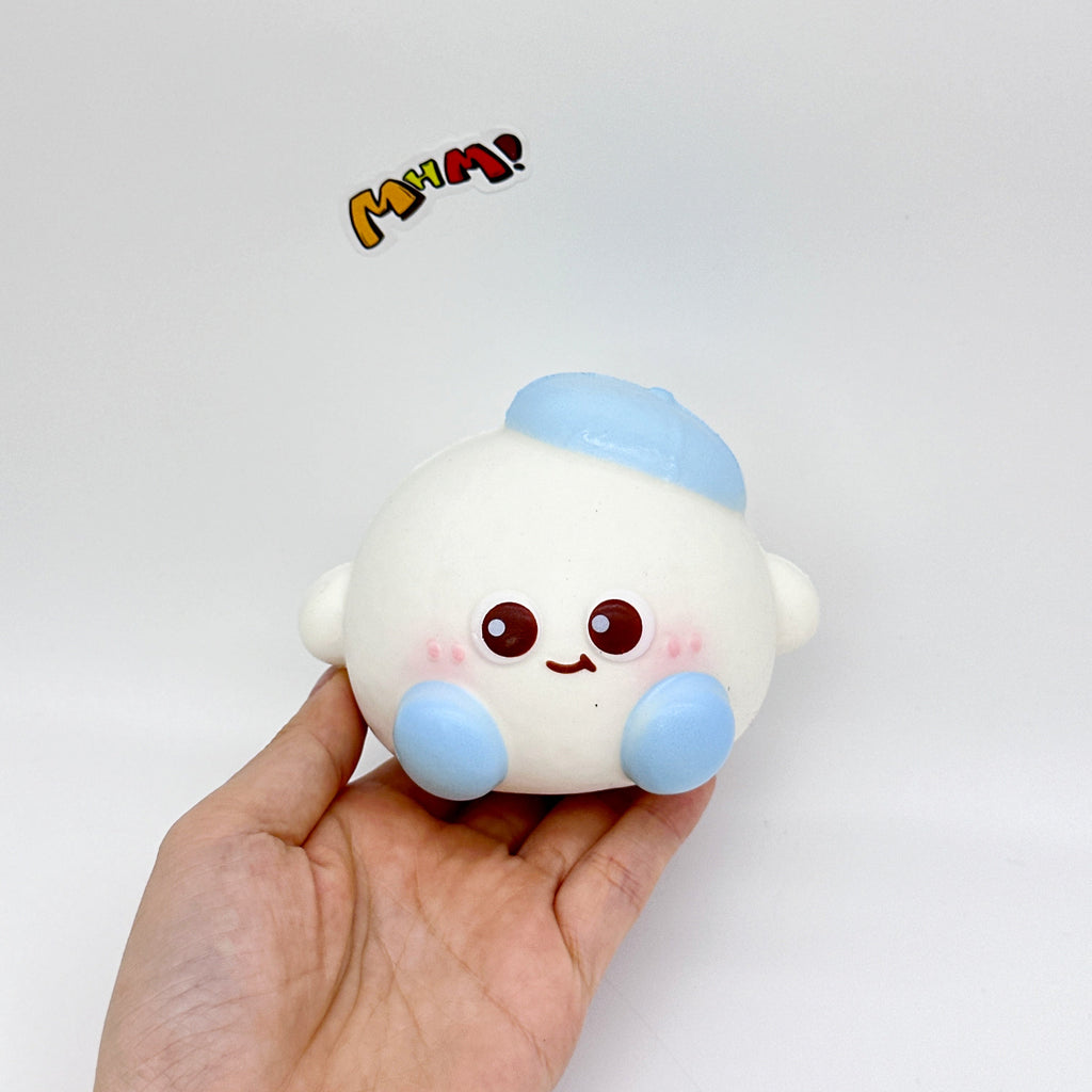 ☁️ Blue Beret Dazed Ball Squishy Slow-Rise