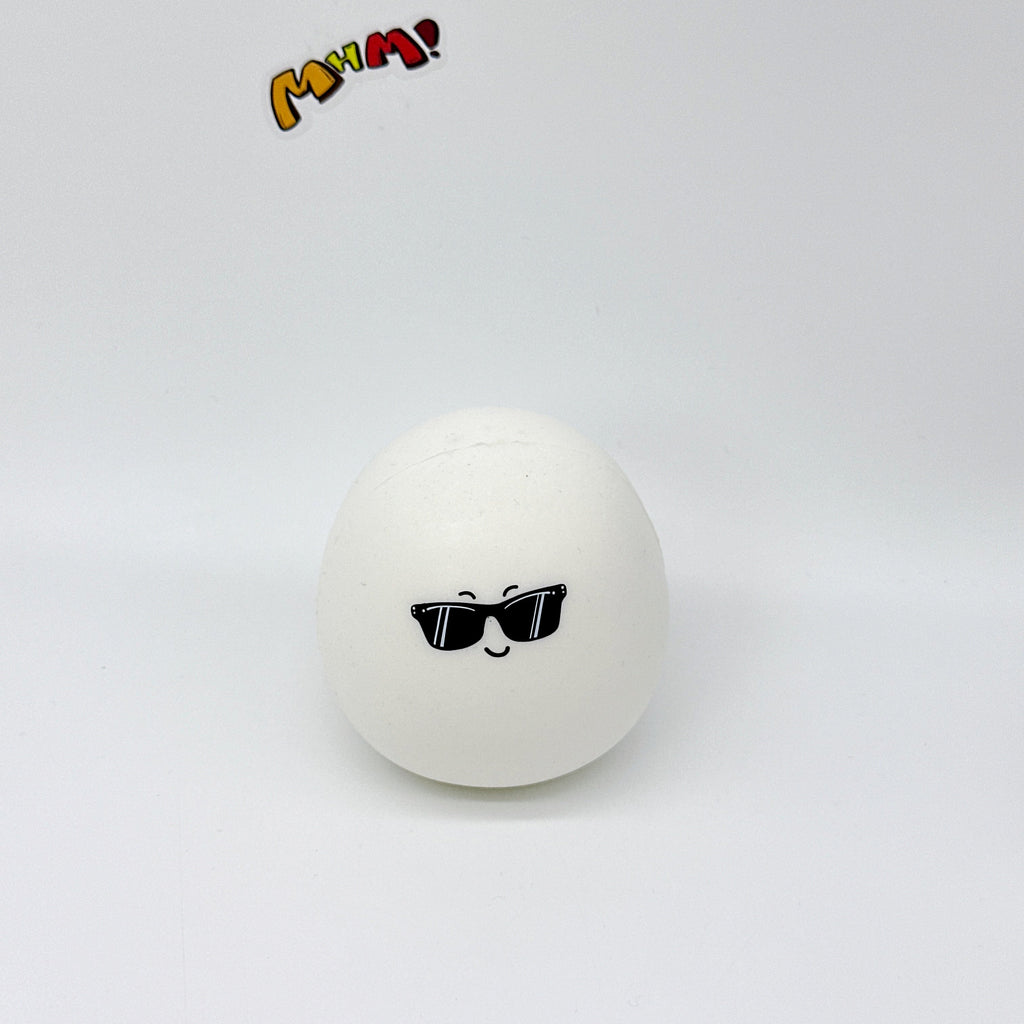 Boiled eggs and raw eggs, gently squish and have fun!