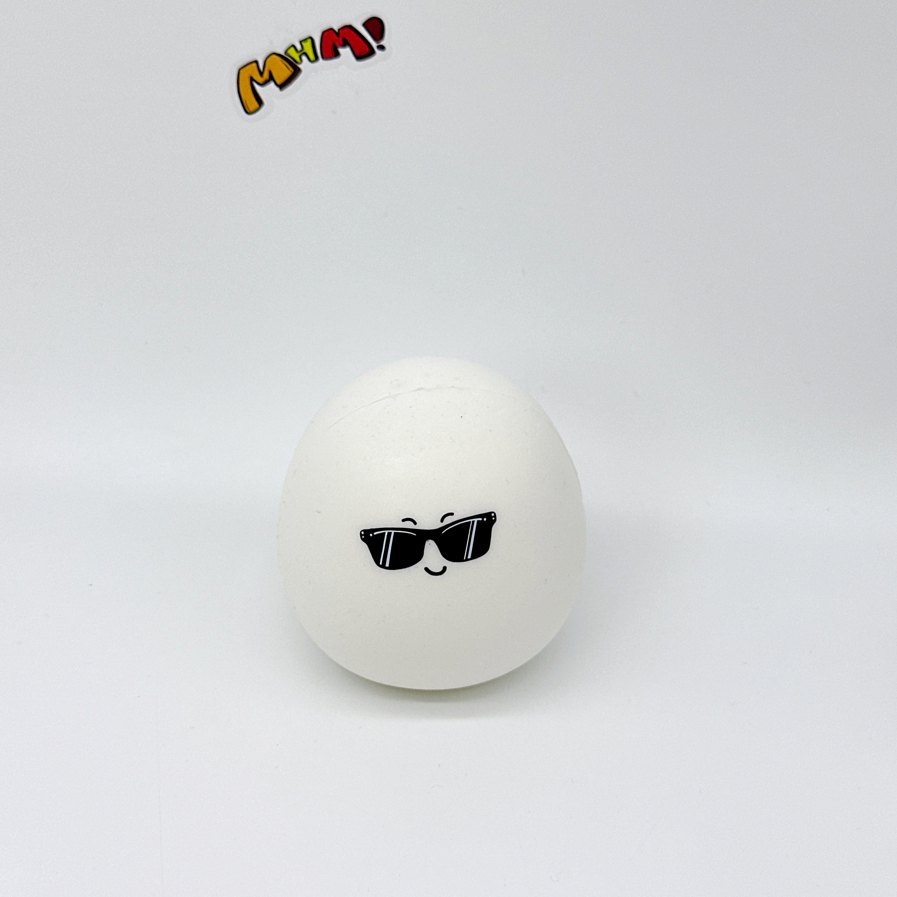 Boiled eggs and raw eggs, gently squish and have fun!