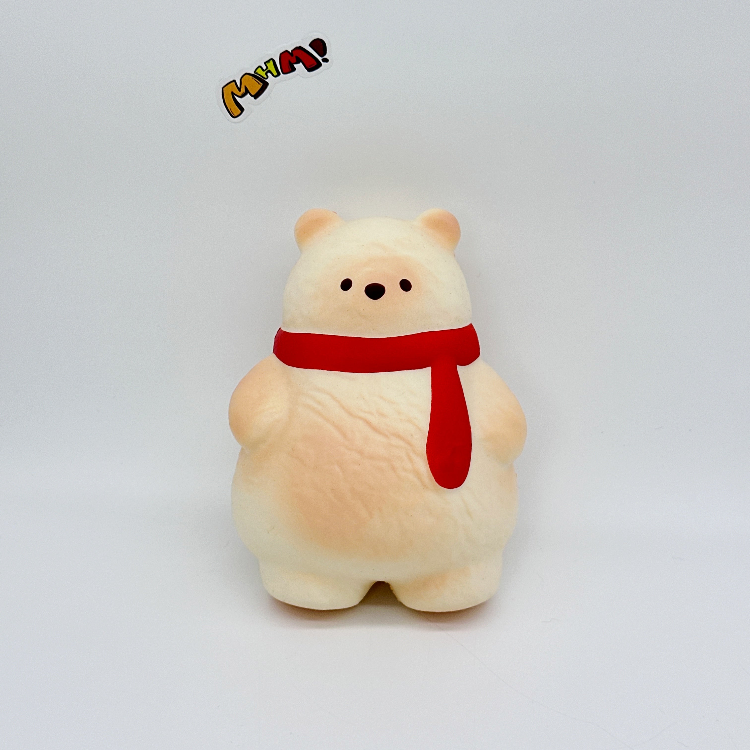 🐻🧣 Scarf Bear Squishy - 4 Cute Bear Styles with Colorful Scarves Slow Rising Stress Relief Toy