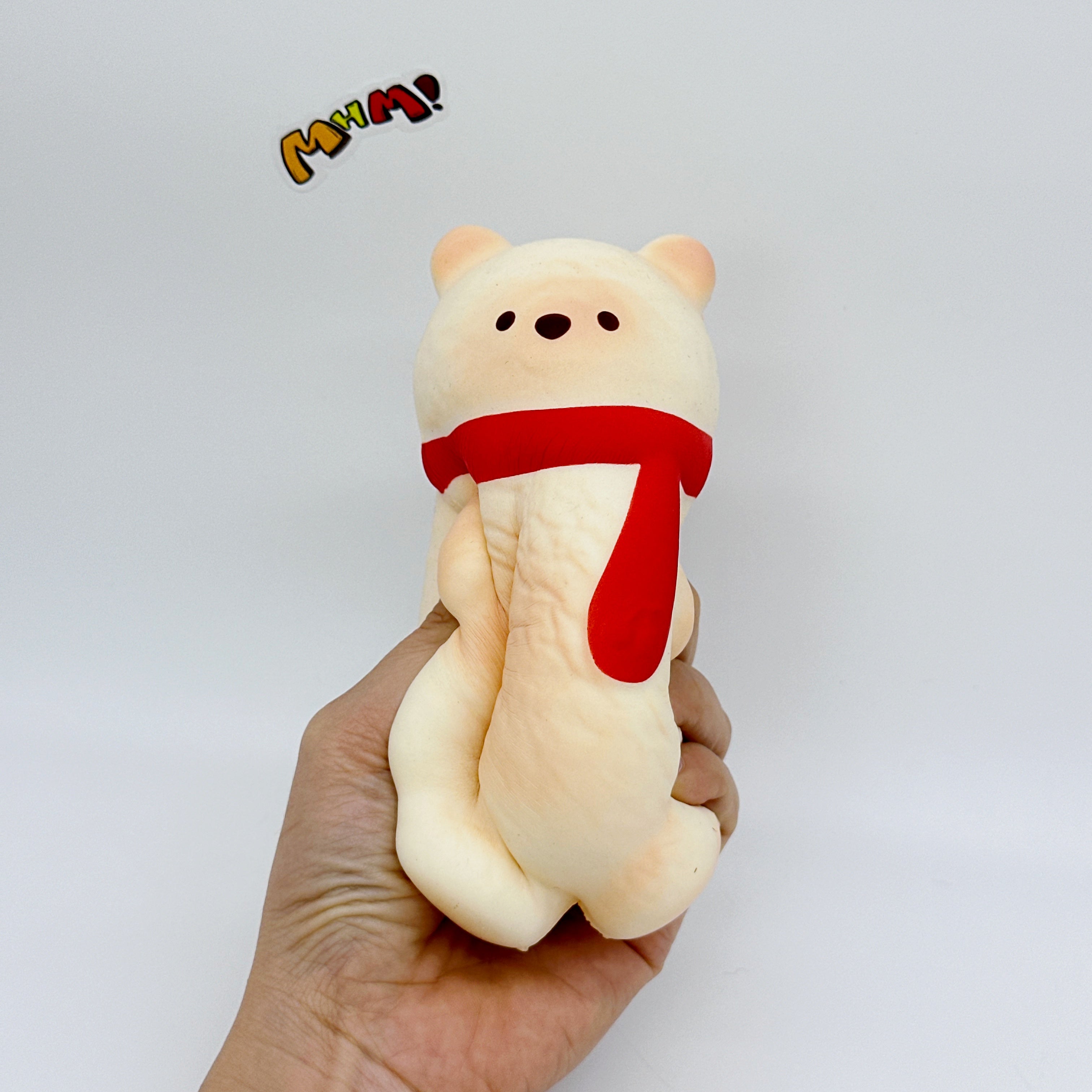 🐻🧣 Scarf Bear Squishy - 4 Cute Bear Styles with Colorful Scarves Slow Rising Stress Relief Toy
