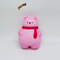 🐻🧣 Scarf Bear Squishy - 4 Cute Bear Styles with Colorful Scarves Slow Rising Stress Relief Toy