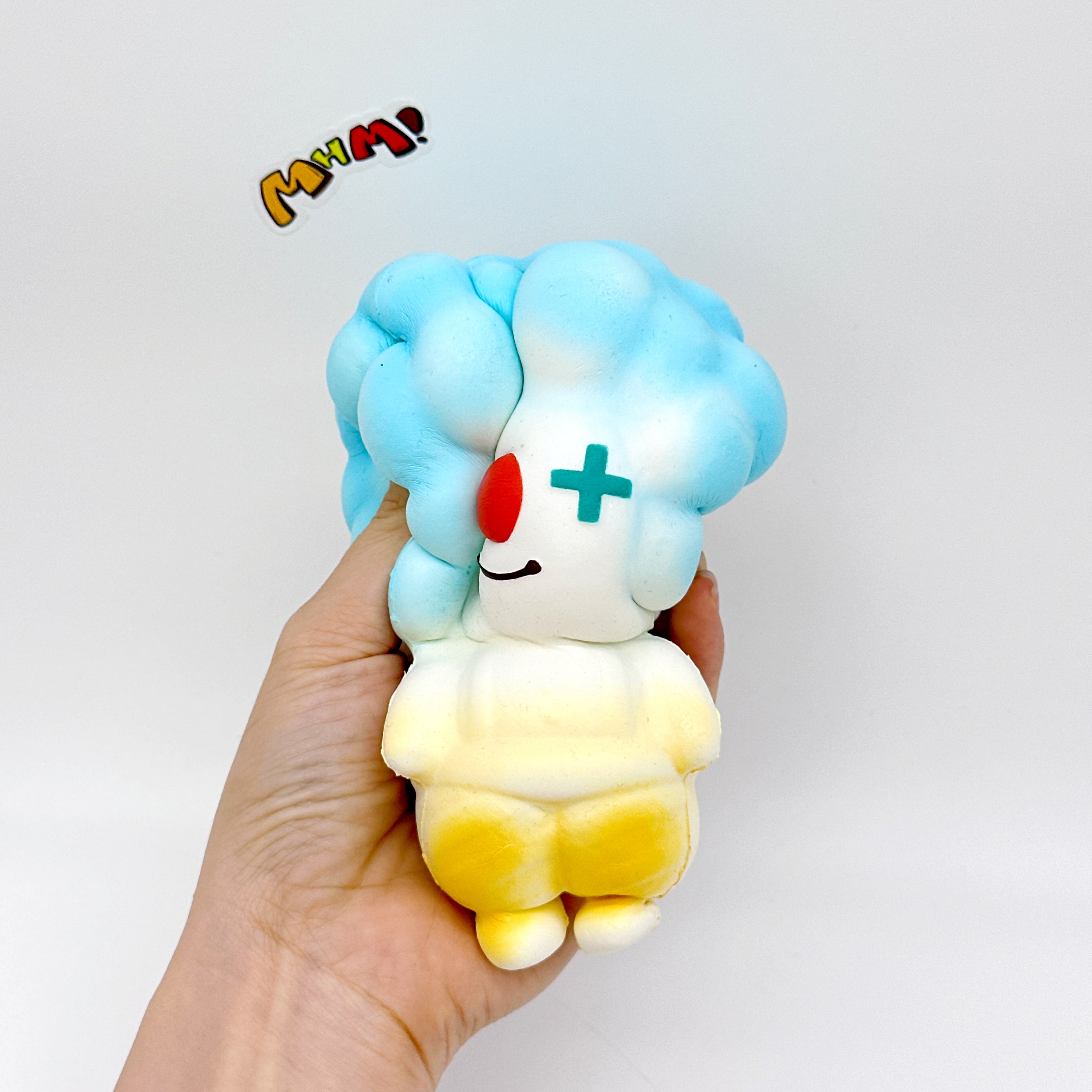 🤡 4 Colors Clown Squishy - Orange/Yellow/Green/Blue Cute Circus Slow Rising Stress Relief Toy