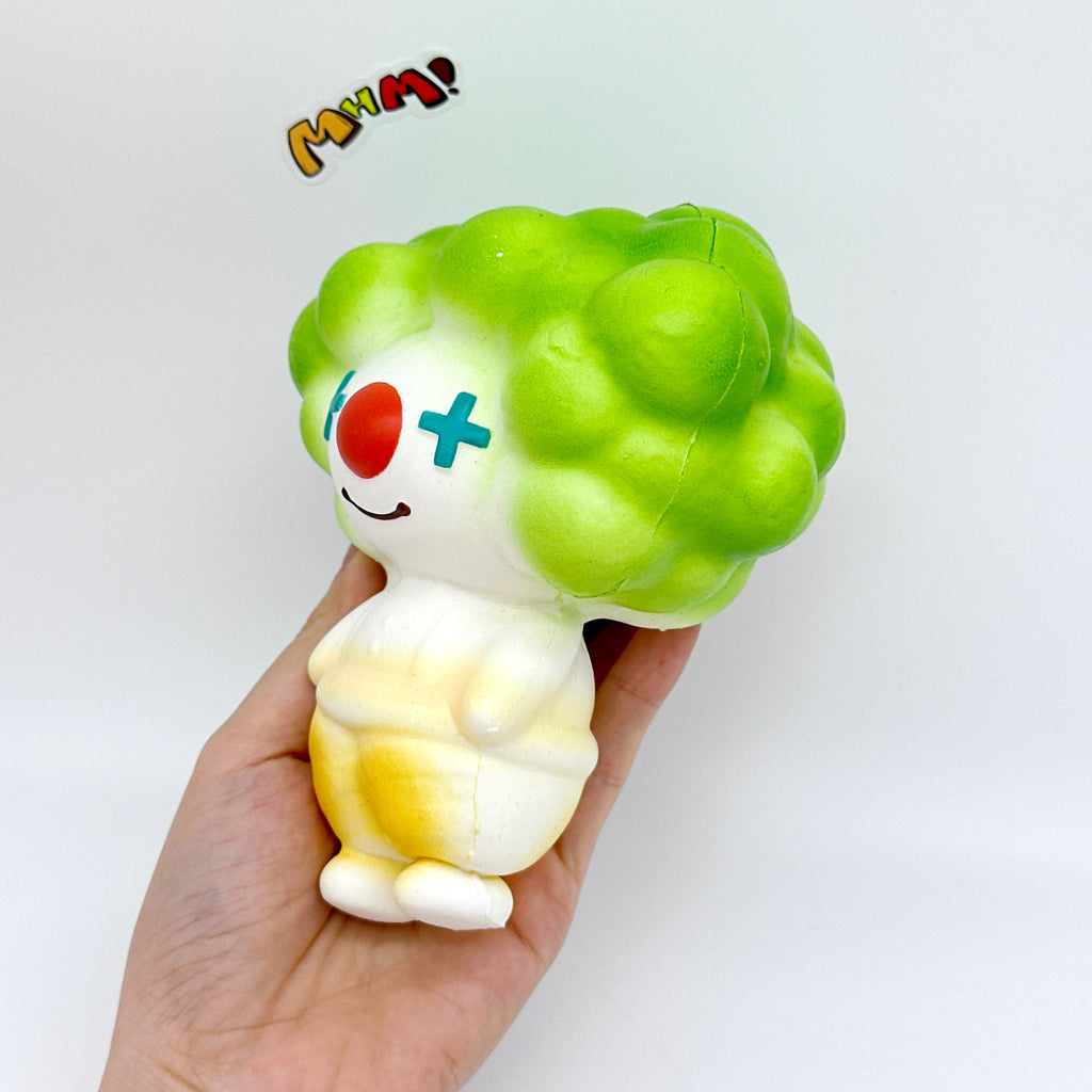 🤡 4 Colors Clown Squishy - Orange/Yellow/Green/Blue Cute Circus Slow Rising Stress Relief Toy