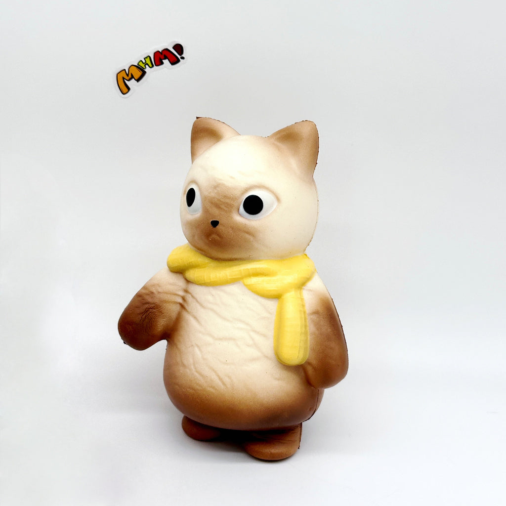 🐱🧣 Scarf Kitty Squishy - 4 Cute Cat Styles with Colorful Scarves Slow Rising Stress Relief Toy