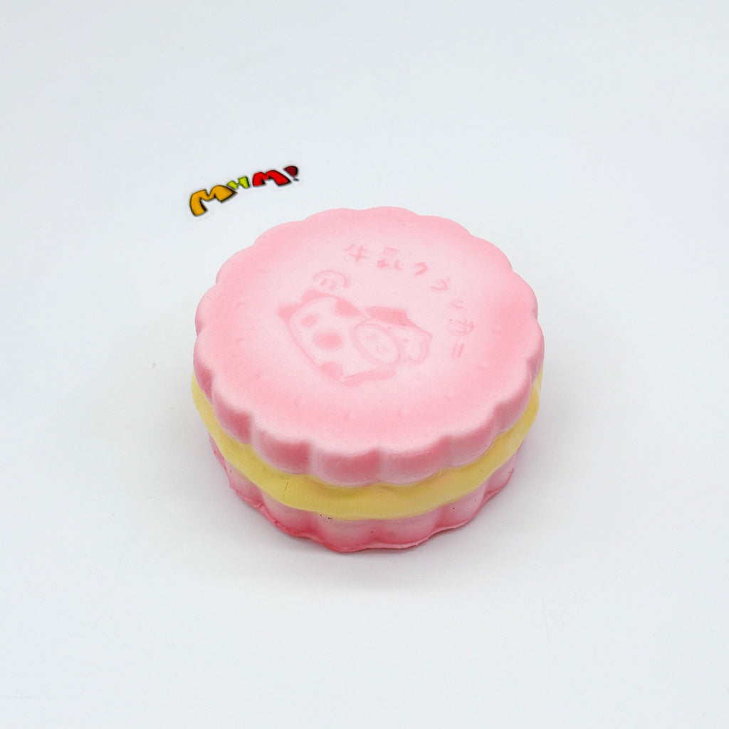 🐄 Puff Milk Sandwich Cookie Squishy | Cute Japanese Snack Slow Rising Stress Relief Toy 🍪