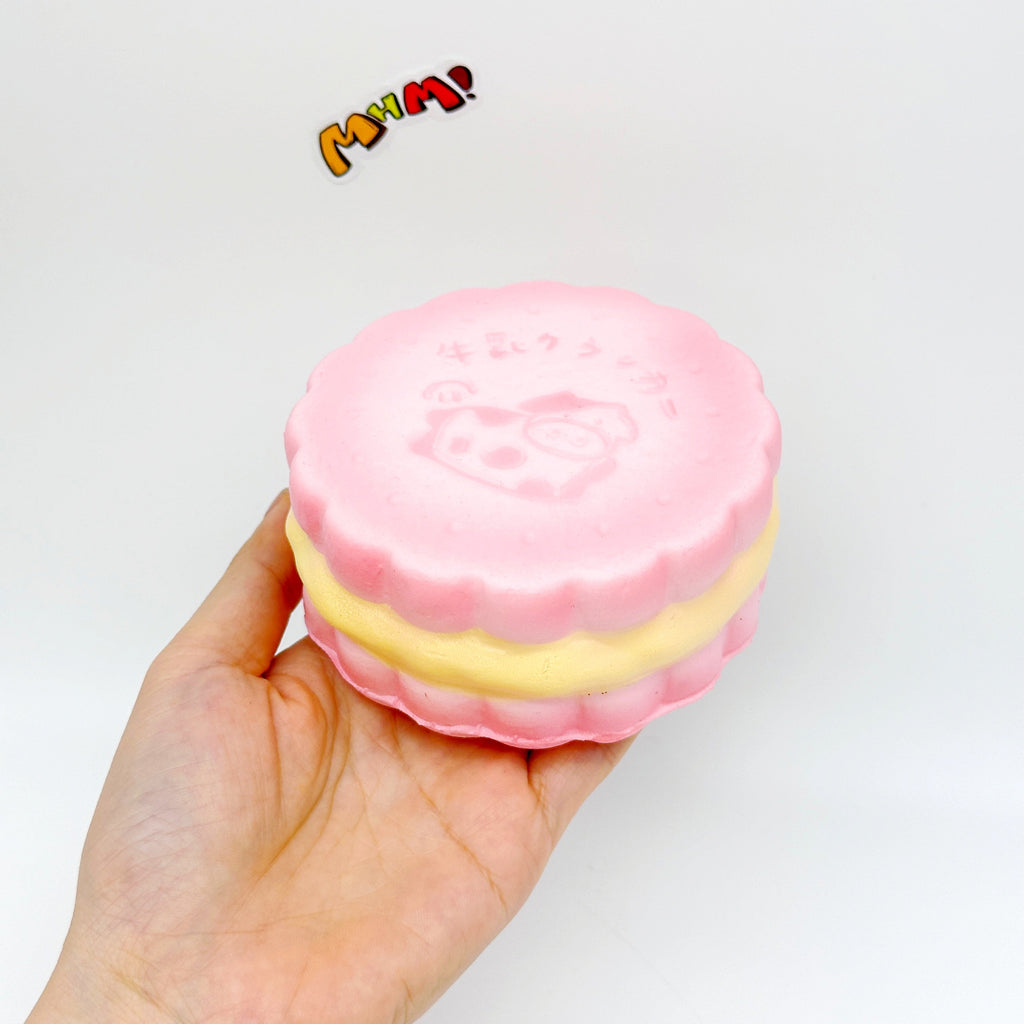 🐄 Puff Milk Sandwich Cookie Squishy | Cute Japanese Snack Slow Rising Stress Relief Toy 🍪