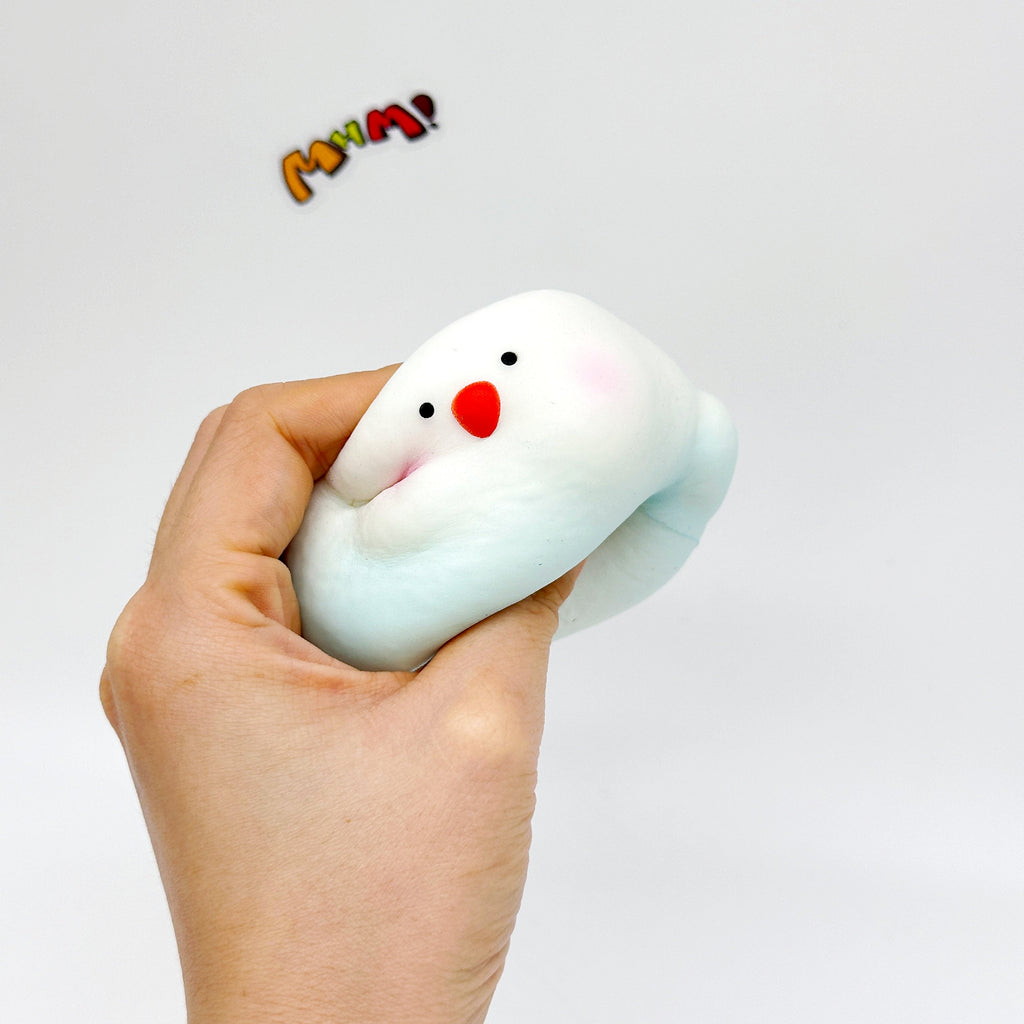 🐦 Cockatiel Squishy - Blue & Yellow Cute Parrot Slow Rising Stress Relief Toy
