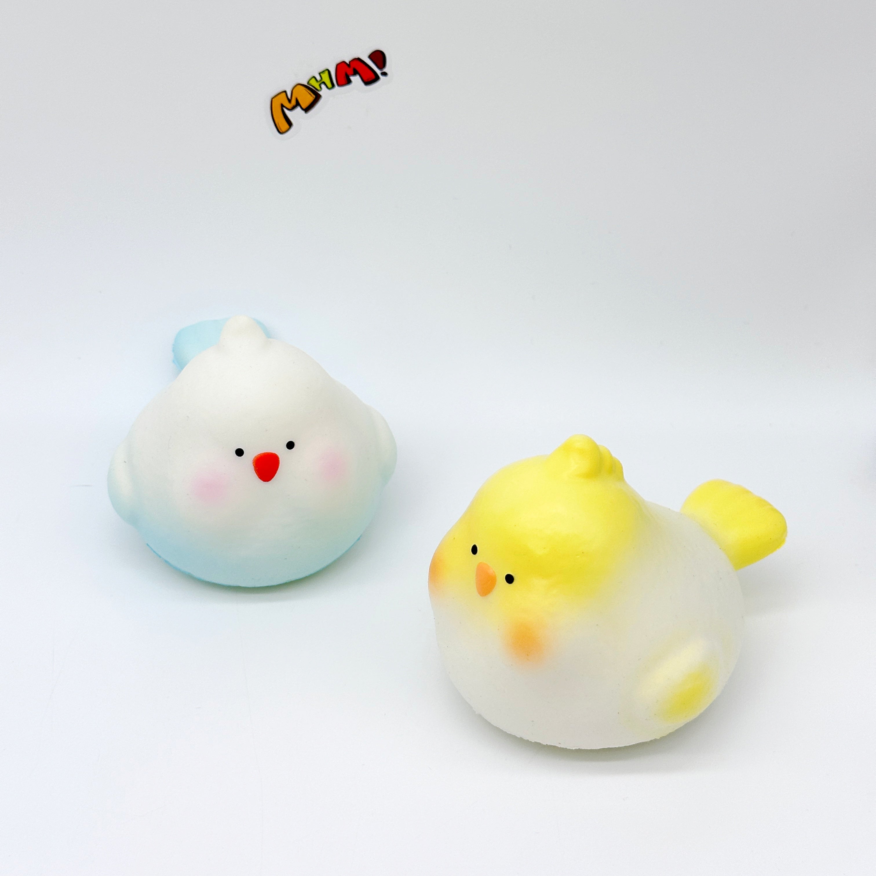 🐦 Cockatiel Squishy - Blue & Yellow Cute Parrot Slow Rising Stress Relief Toy