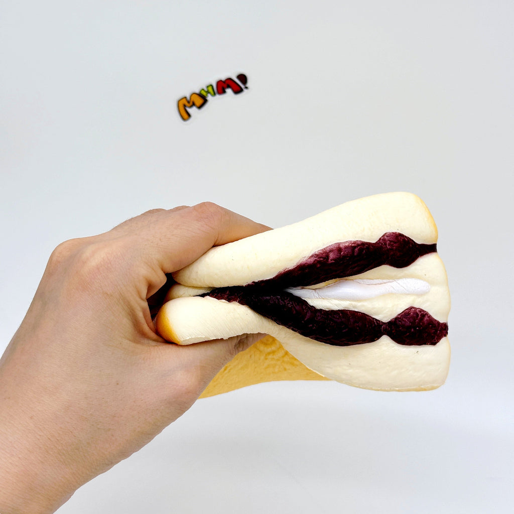 🍞 Purple Rice Bread Squishy | Cute Asian Snack Slow Rising Stress Relief Toy 🧈