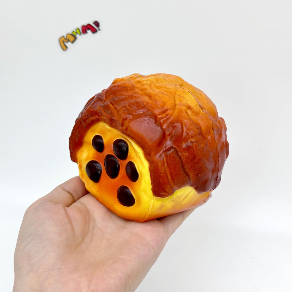 Brown Sugar Pearl Puff Squishy - Soft Cream Bun Slow Rising Squeeze Toy | Cute Dessert Prop 🍰
