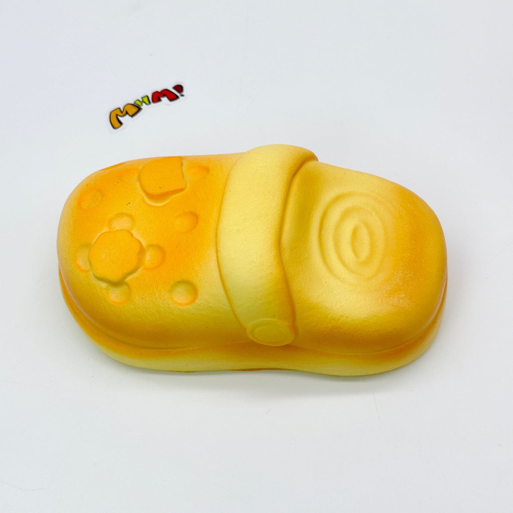 🍞 Bread Crocs Slipper Squishy 🥿 | Cute Food-Shaped Slow Rising Stress Relief Toy