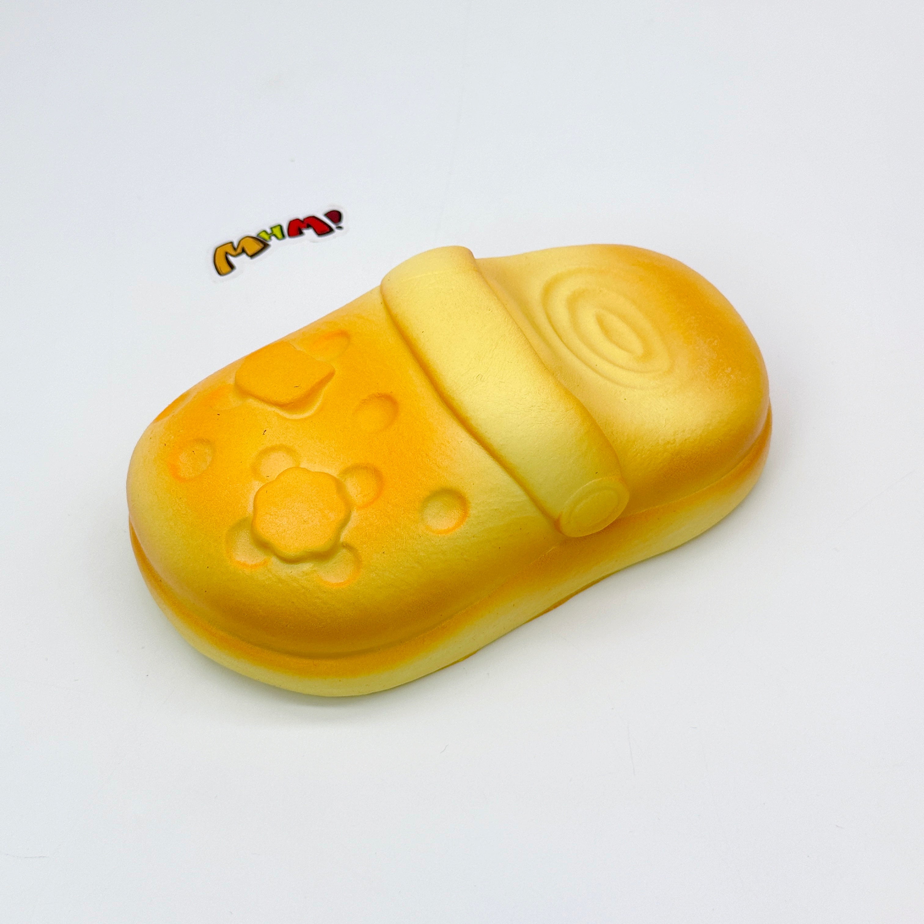 🍞 Bread Crocs Slipper Squishy 🥿 | Cute Food-Shaped Slow Rising Stress Relief Toy
