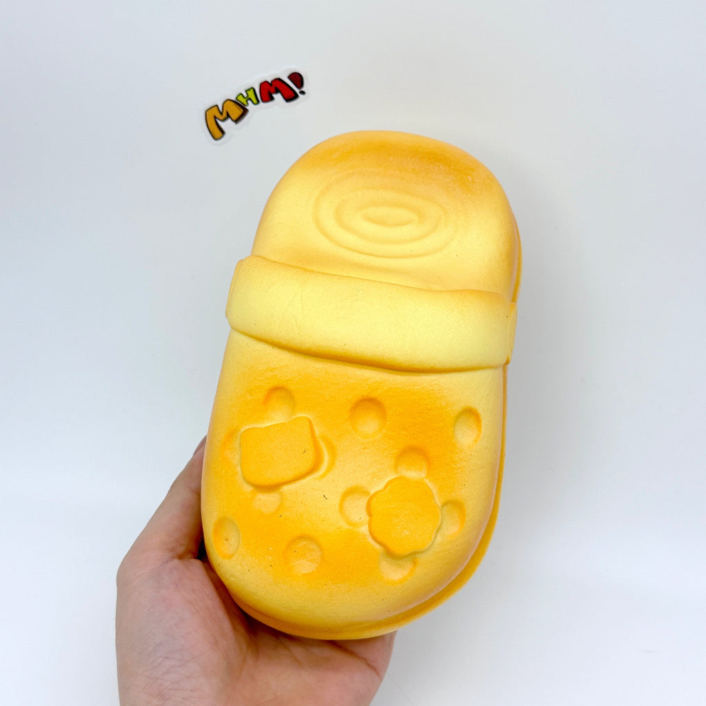 🍞 Bread Crocs Slipper Squishy 🥿 | Cute Food-Shaped Slow Rising Stress Relief Toy