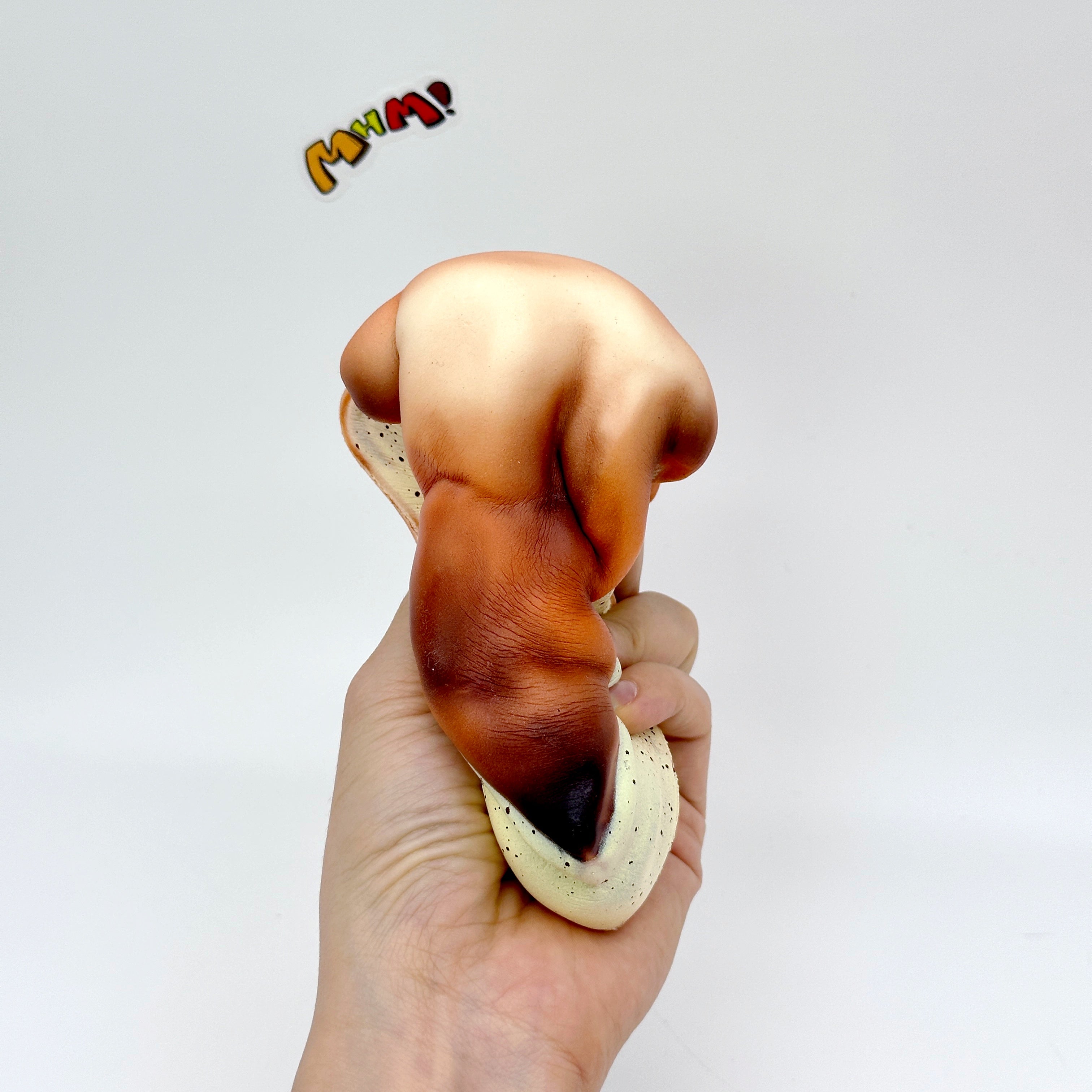 🍰 Triangular Basque Cheesecake Squishy 🧁 | Slow Rising Food Stress Relief Toy, Cute Dessert Squeeze Toy