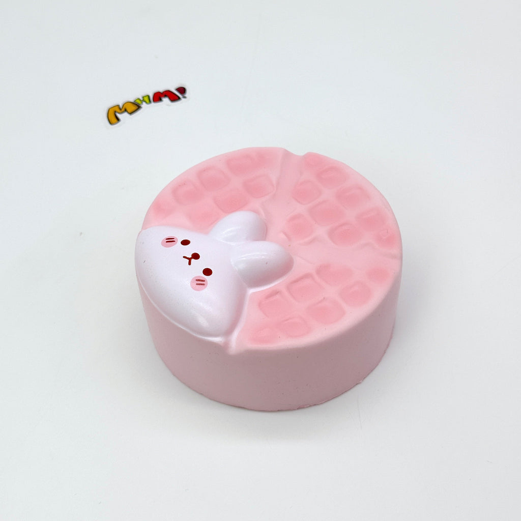 🧇 Bunny & Bear Waffle Squishy | Cute Animal Waffle Slow Rising Stress Relief Toy🐰🐻