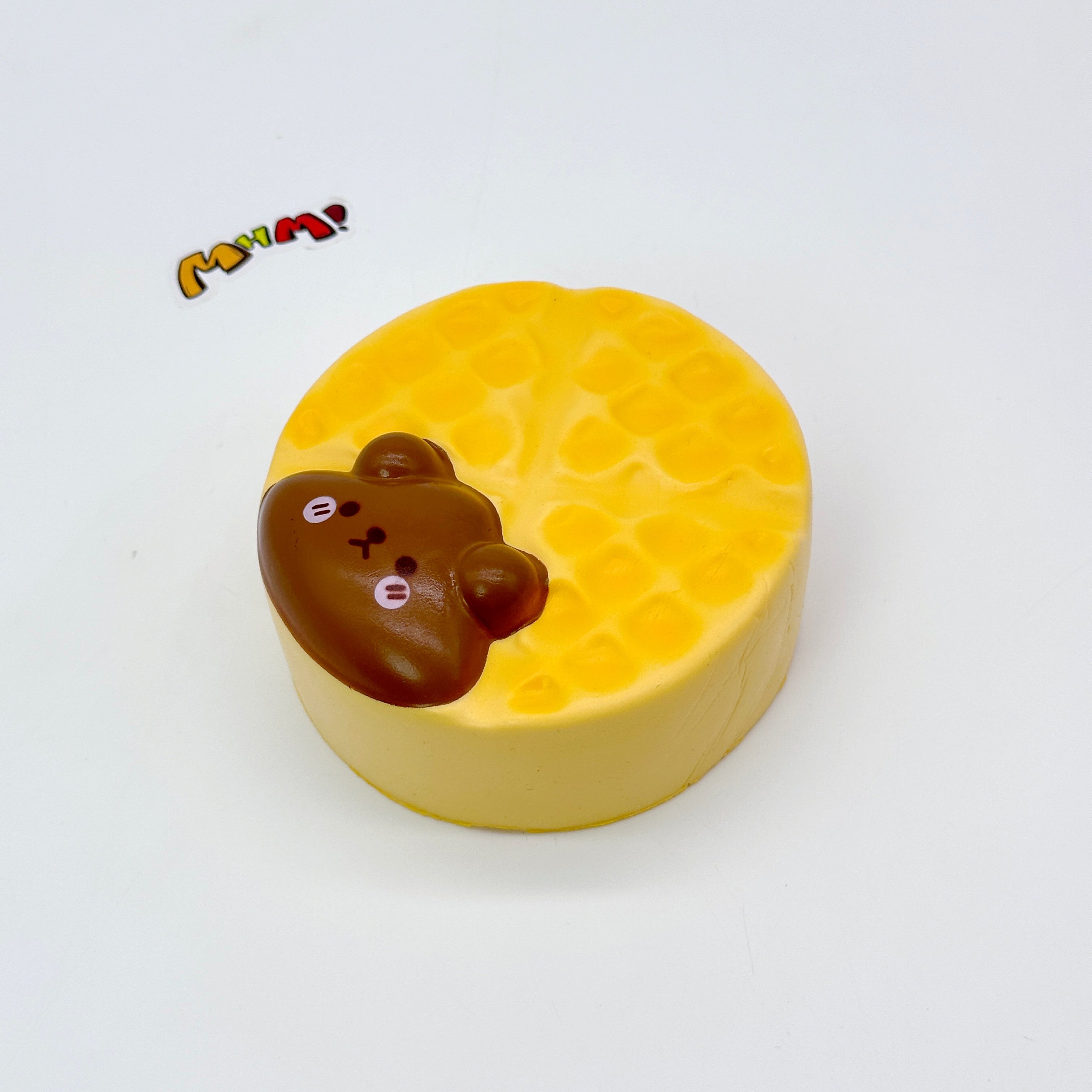 🧇 Bunny & Bear Waffle Squishy | Cute Animal Waffle Slow Rising Stress Relief Toy🐰🐻