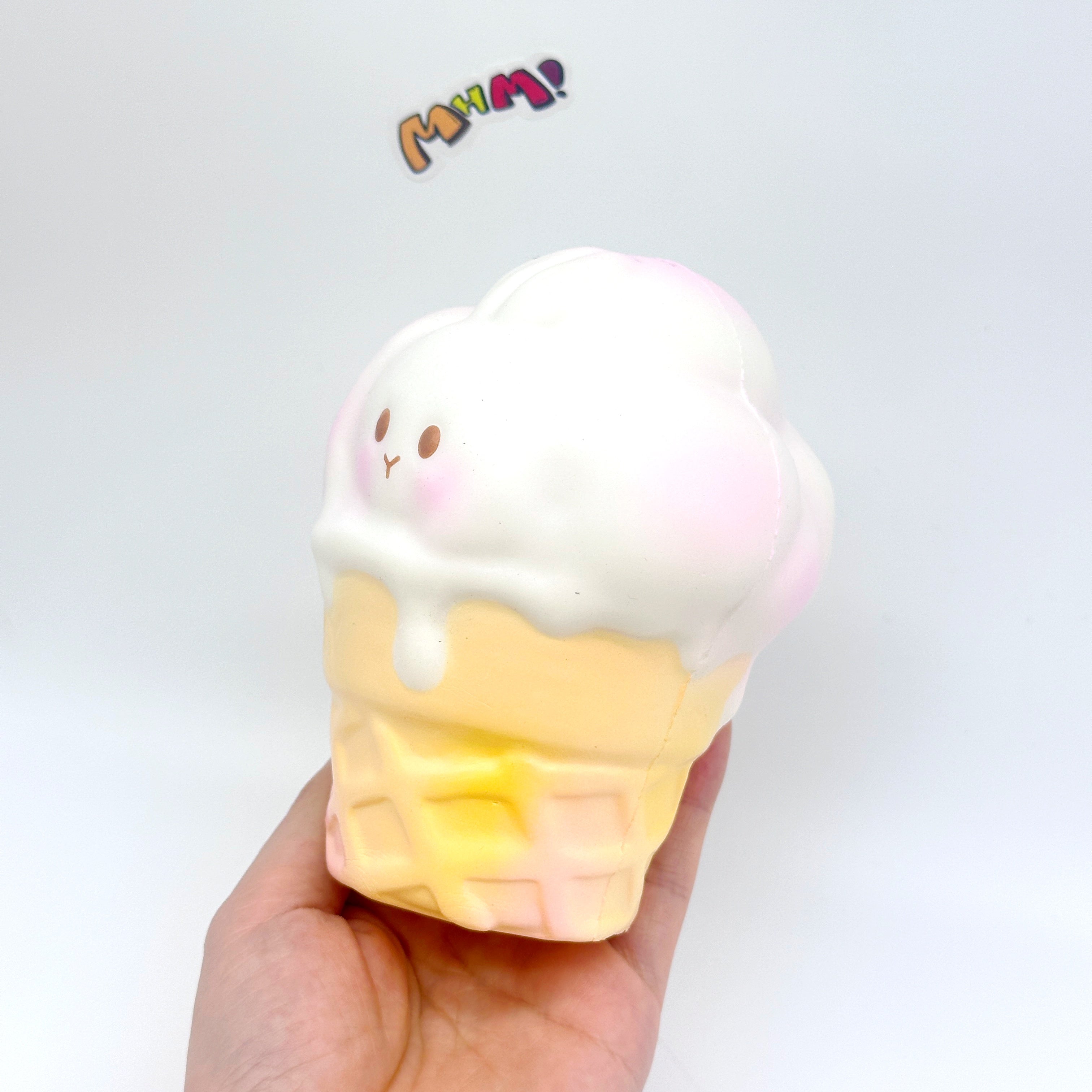 🍦 Ice Cream Bunny Squishy | Cute Rabbit Ice Cream Slow Rising Stress Relief Toy 🐰