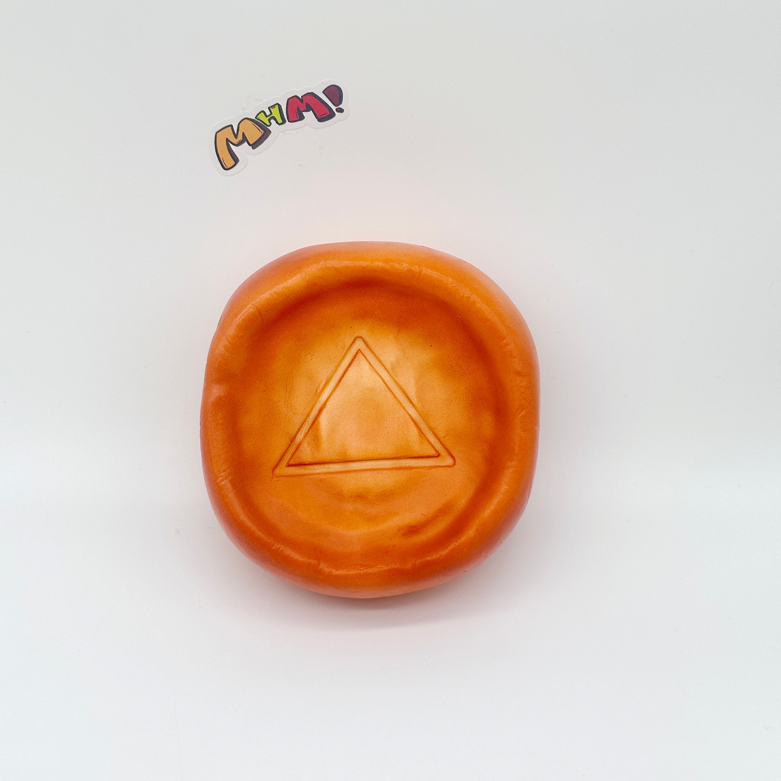🍯 Caramel Dalgona Candy Squishy | Triangle Pattern Sugar Honeycomb Slow Rising Stress Relief Toy