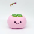 🍅 Lucky Persimmon Squishy - White & Pink Cute Persimmon Slow Rising Stress Relief Toy