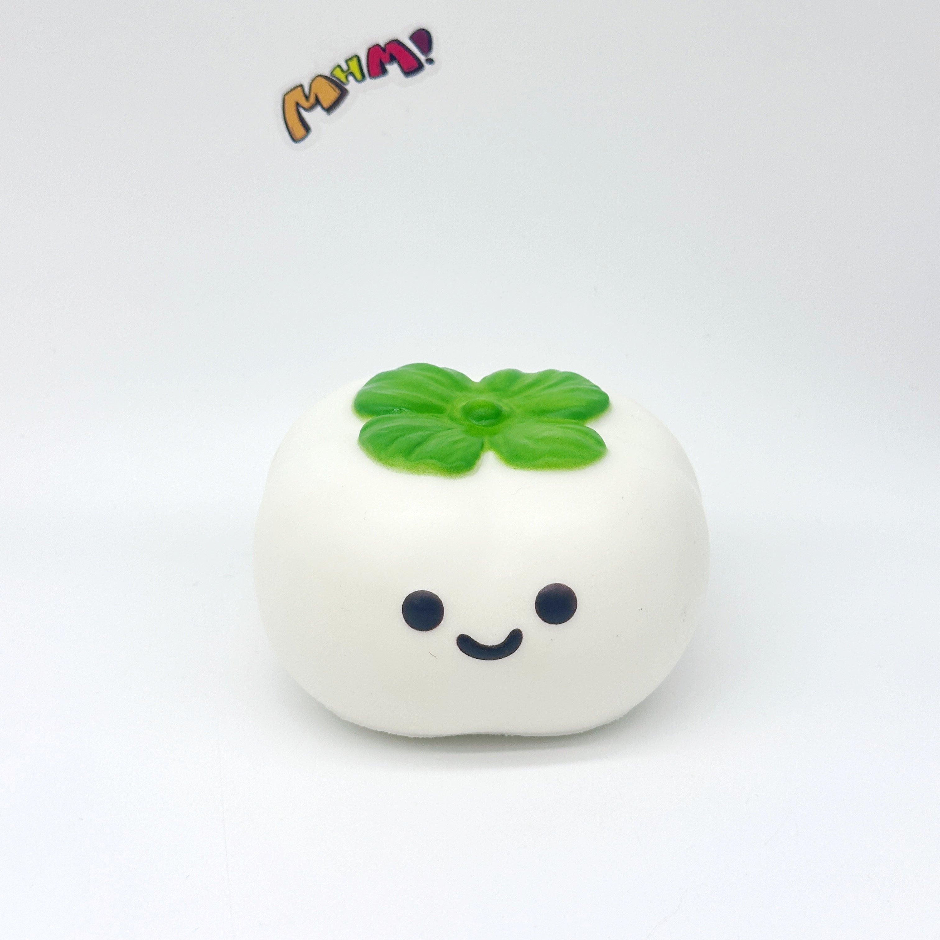🍅 Lucky Persimmon Squishy - White & Pink Cute Persimmon Slow Rising Stress Relief Toy