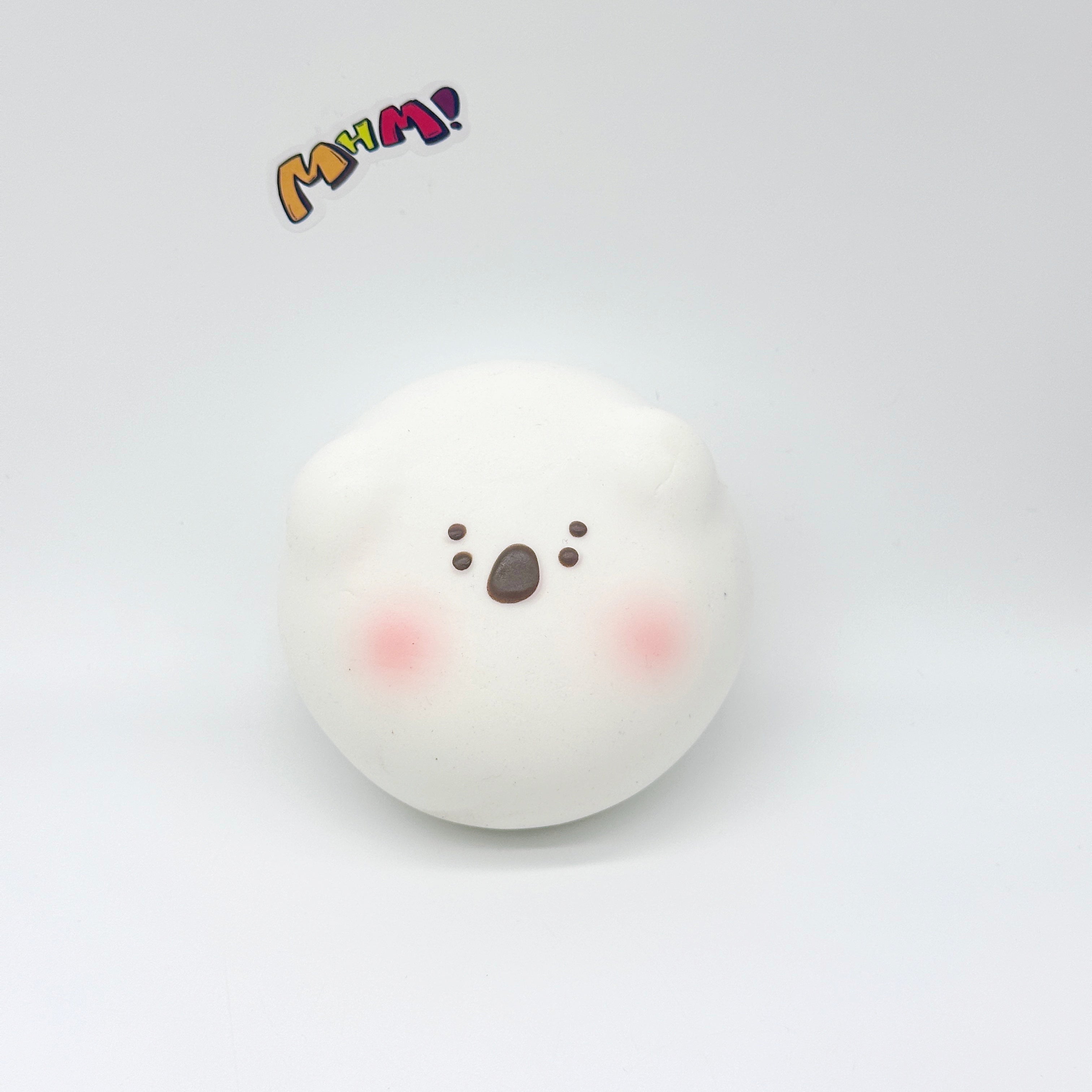 🍡🐨 Koala Daifuku Squishy - Vanilla & Chocolate Cute Mochi Slow Rising Stress Relief Toy