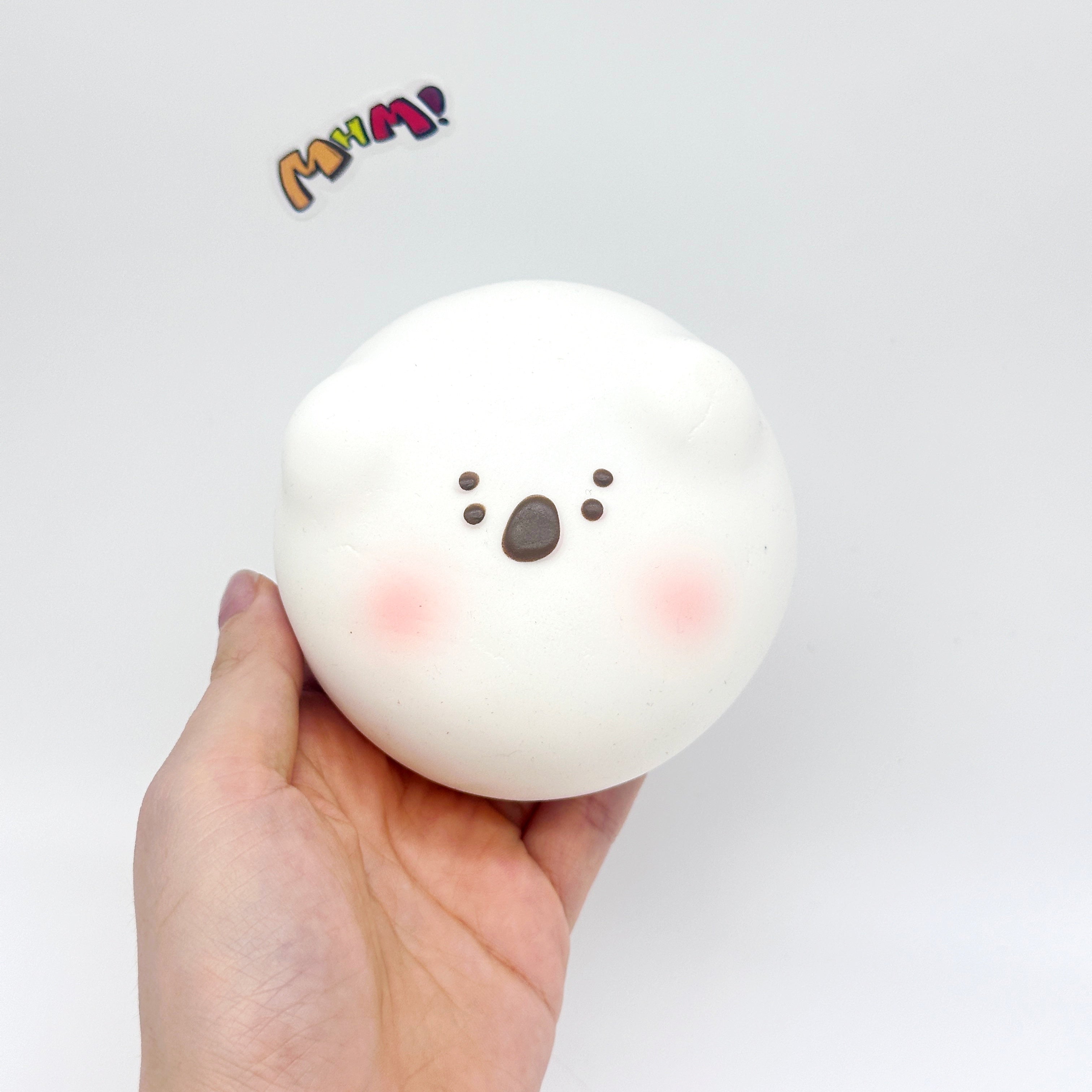 🍡🐨 Koala Daifuku Squishy - Vanilla & Chocolate Cute Mochi Slow Rising Stress Relief Toy