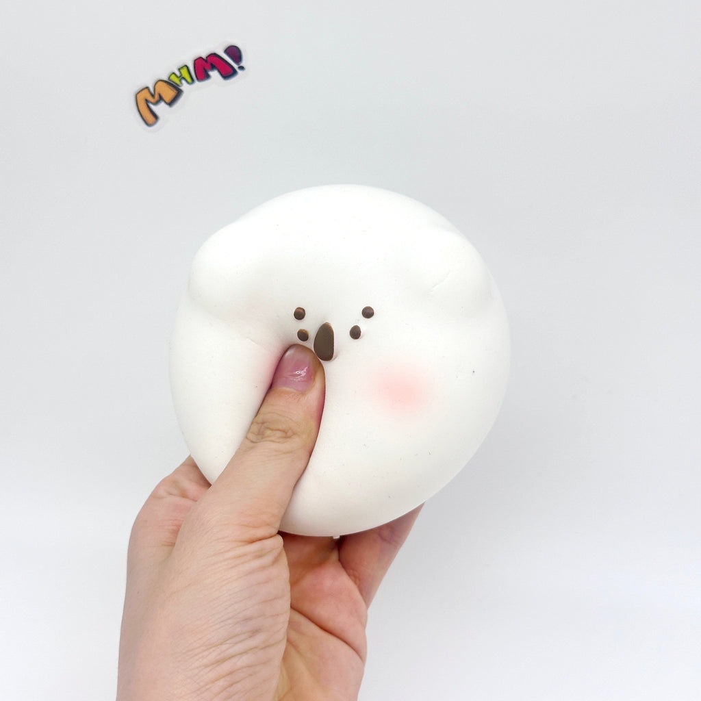 🍡🐨 Koala Daifuku Squishy - Vanilla & Chocolate Cute Mochi Slow Rising Stress Relief Toy