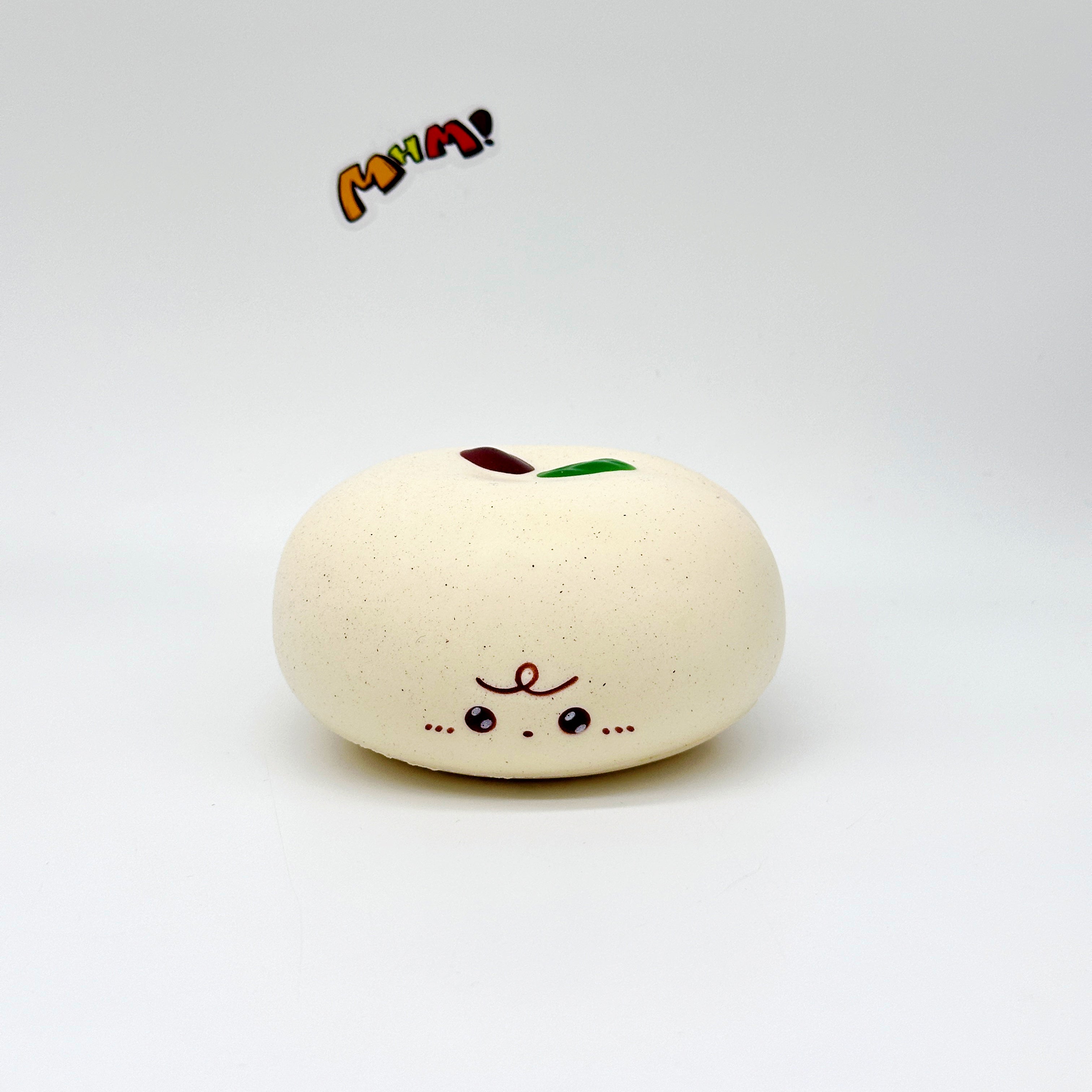 🍎 Apple Bread Squishy - Chocolate Brown & Milky White Slow Rising Stress Relief Toy