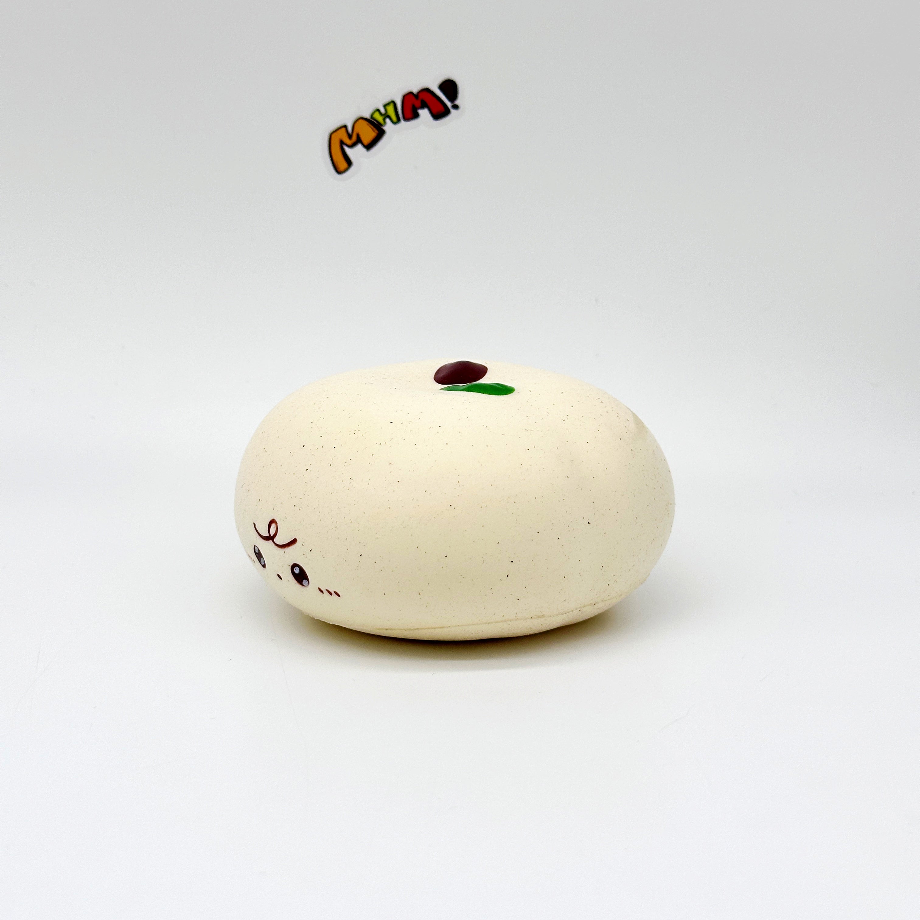 🍎 Apple Bread Squishy - Chocolate Brown & Milky White Slow Rising Stress Relief Toy