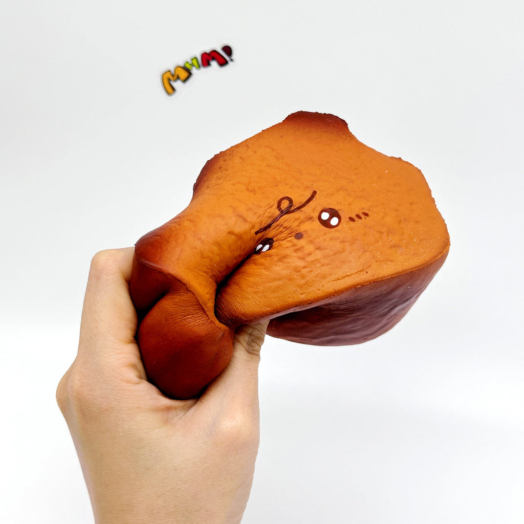 🍞 Milk Haas Bread Squishy - Chocolate Brown & Original Bread Yellow Slow Rising Stress Relief Toy