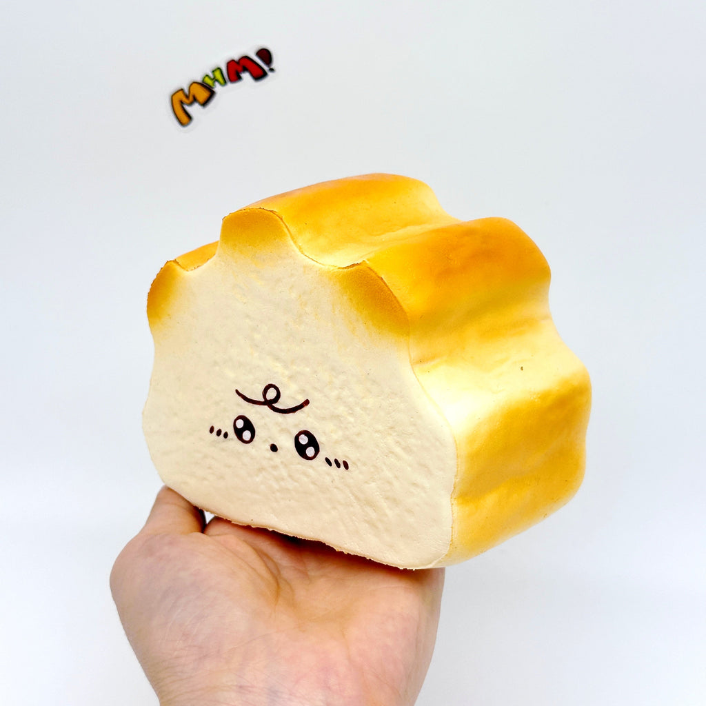 🍞 Milk Haas Bread Squishy - Chocolate Brown & Original Bread Yellow Slow Rising Stress Relief Toy