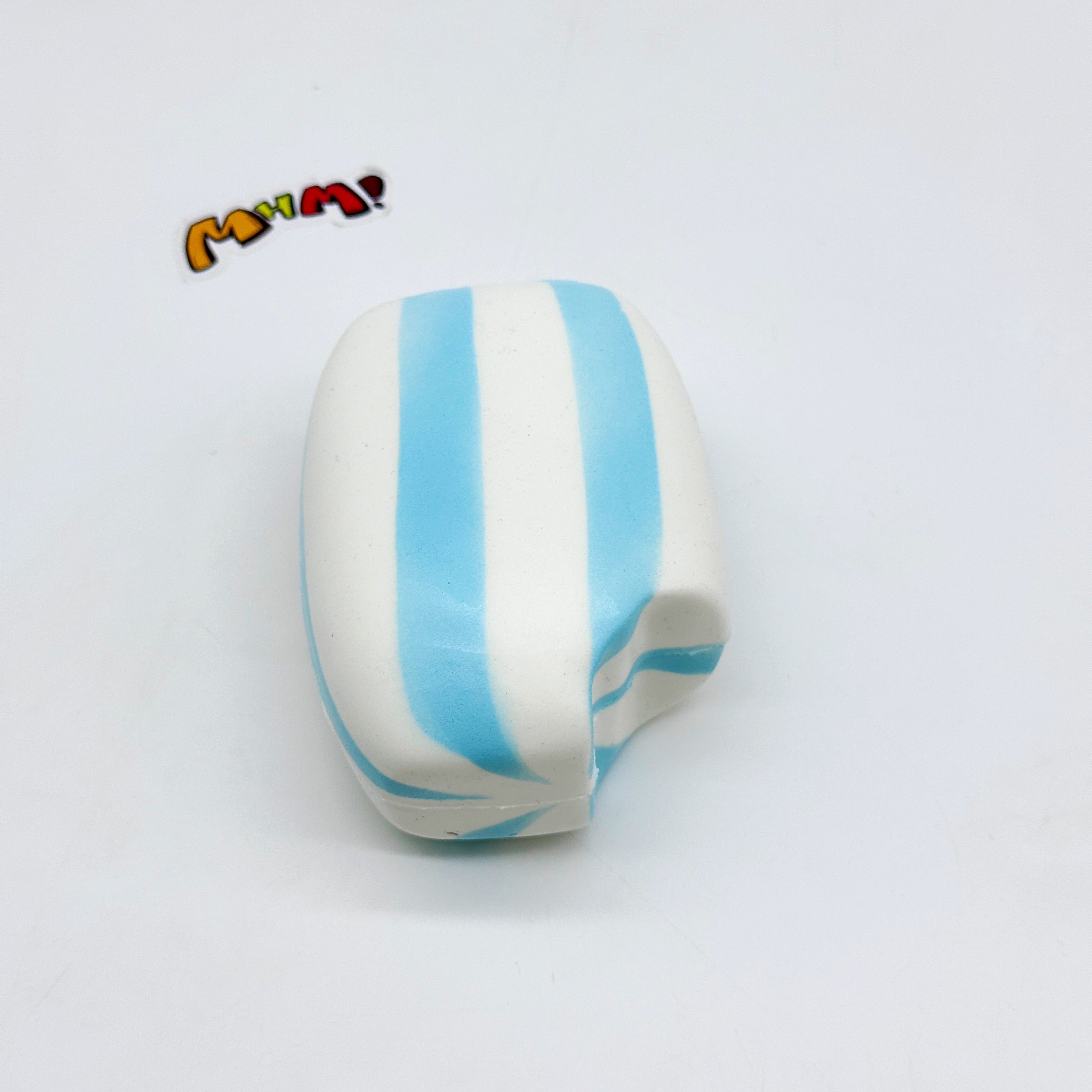 🍬 Blue Striped Fruit Gummy Squishy | Candy Themed Slow Rising Stress Relief Toy