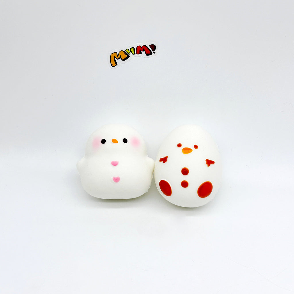 ☃️ Snowman Marshmallow Squishy Blind Box | 6 Styles Winter Themed Slow Rising Stress Relief Toy