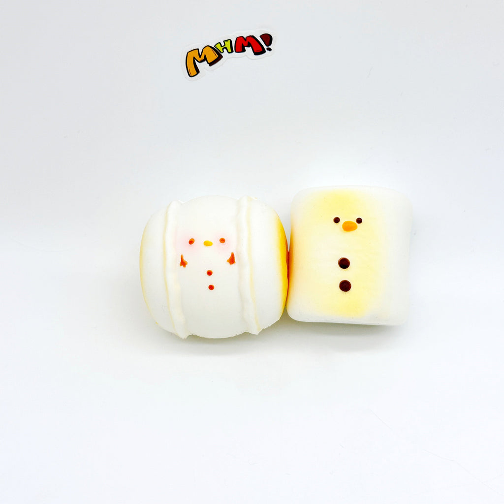 ☃️ Snowman Marshmallow Squishy Blind Box | 6 Styles Winter Themed Slow Rising Stress Relief Toy