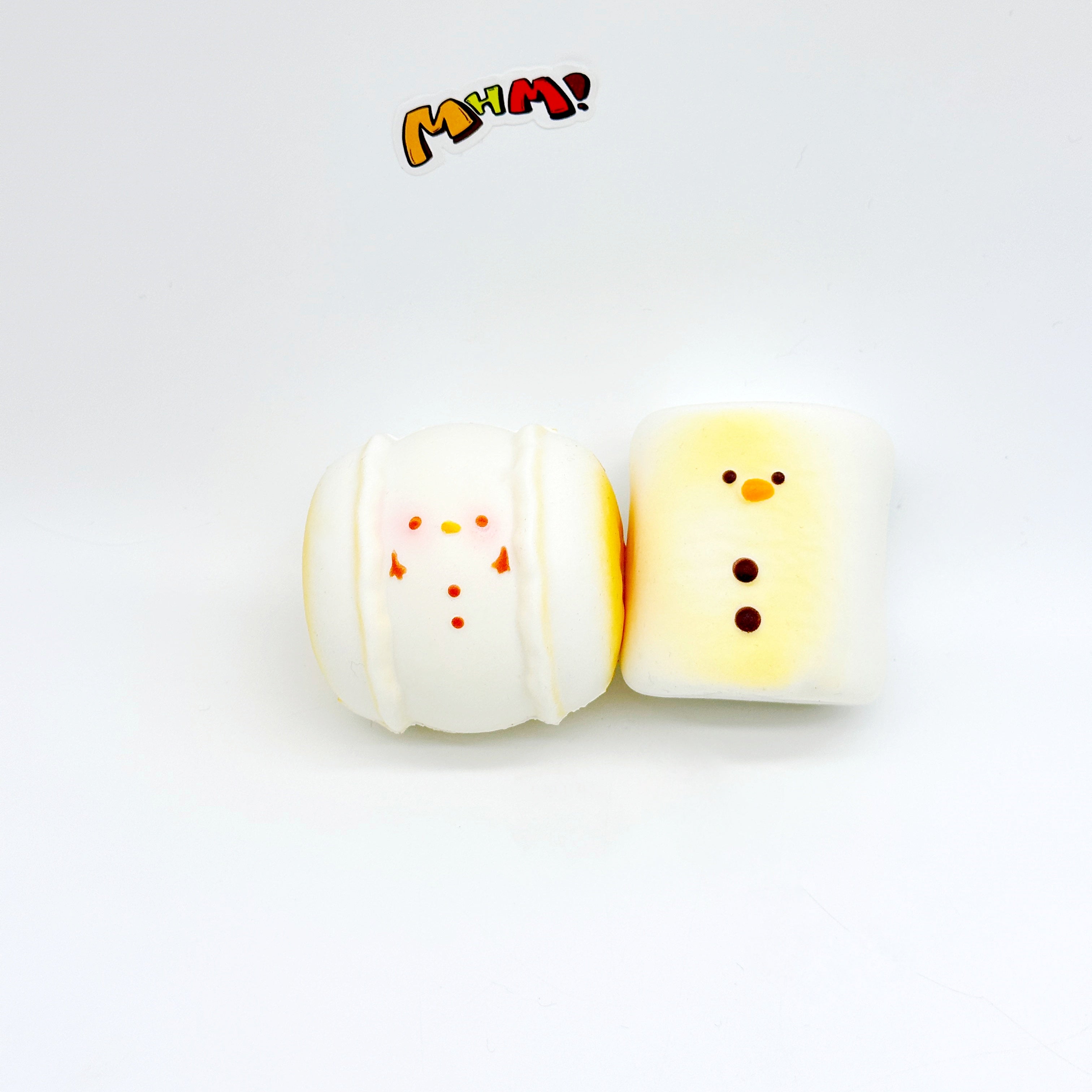 ☃️ Snowman Marshmallow Squishy Blind Box | 6 Styles Winter Themed Slow Rising Stress Relief Toy