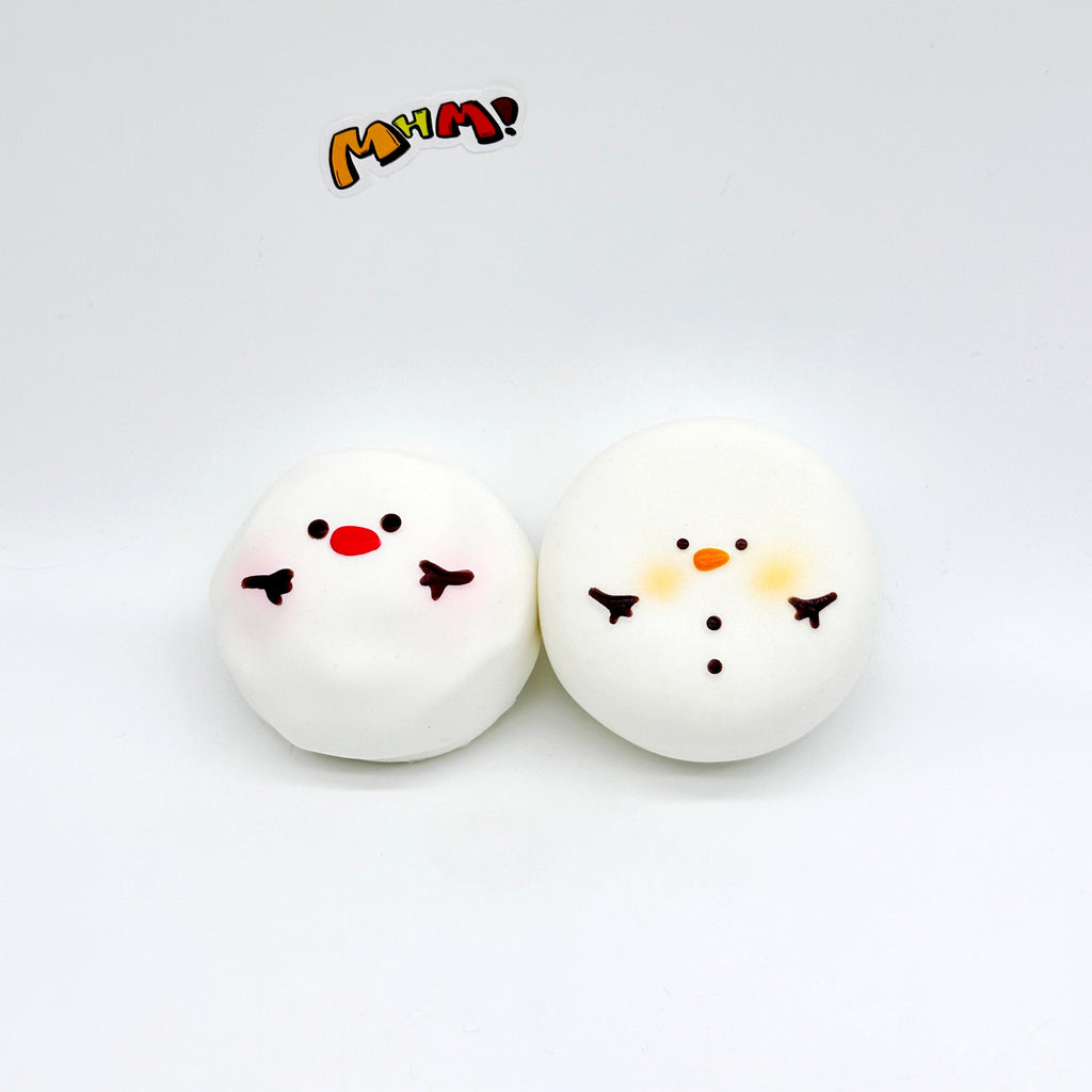 ☃️ Snowman Marshmallow Squishy Blind Box | 6 Styles Winter Themed Slow Rising Stress Relief Toy