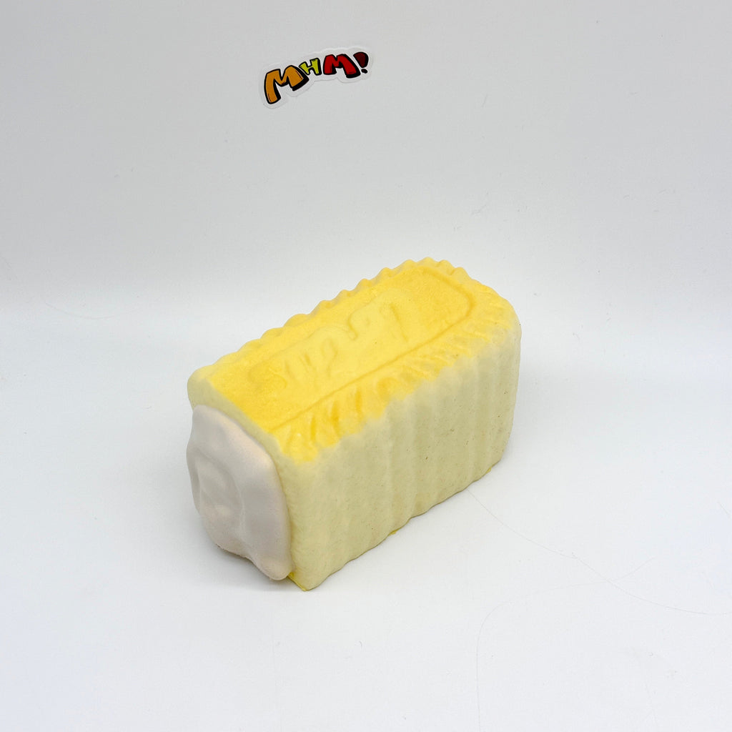 🥛 Thick Cream Filled Milk Biscuit Squishy | Snack Themed Slow Rising Stress Relief Toy