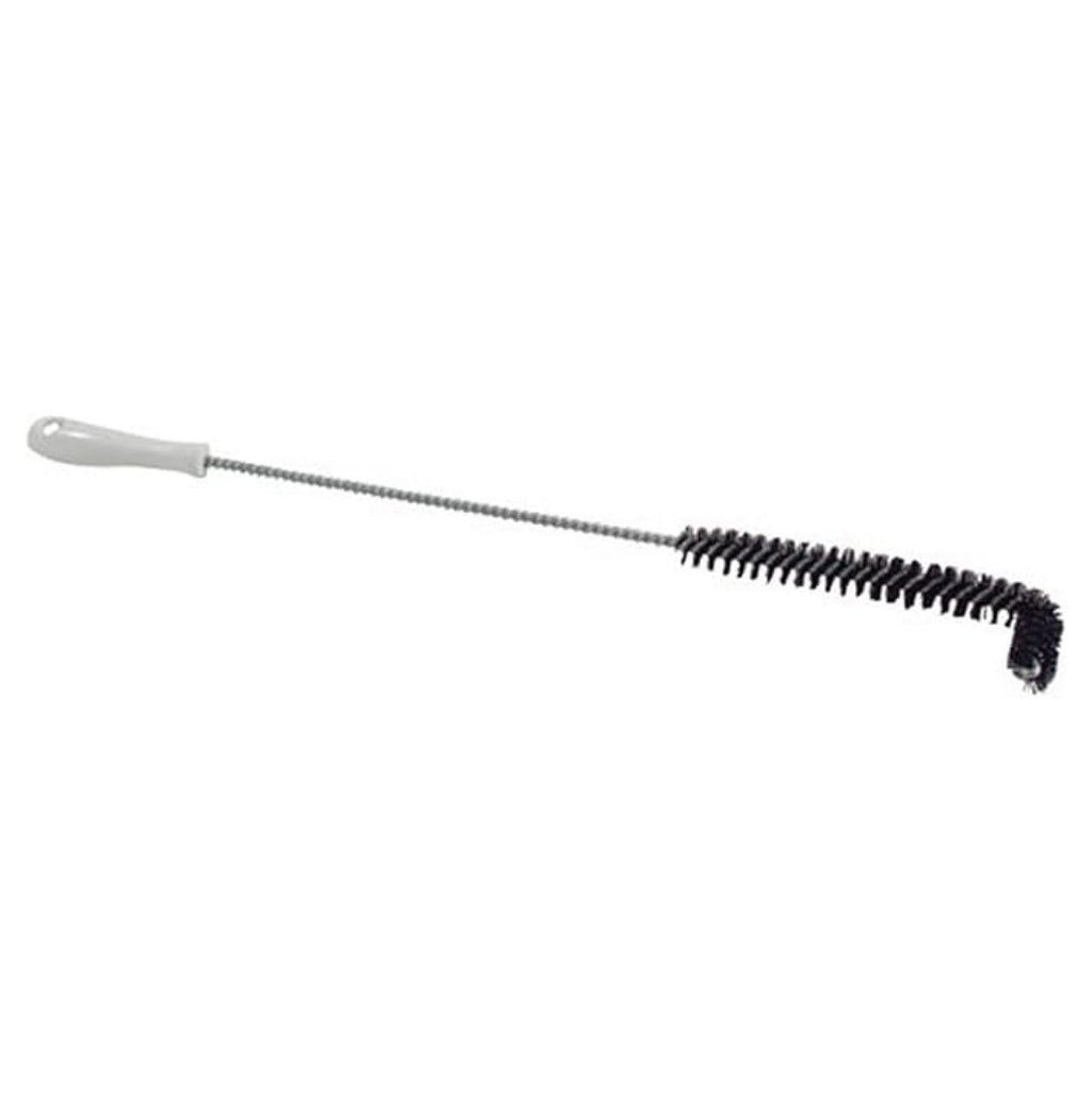 Carlisle 23" L-Tipped Fryer Brush - Silver - Commercial Kitchen Cleaning Tool with Polyester Bristles; Ideal for Deep Fryers, Grease Traps &amp; Food Service Equipment