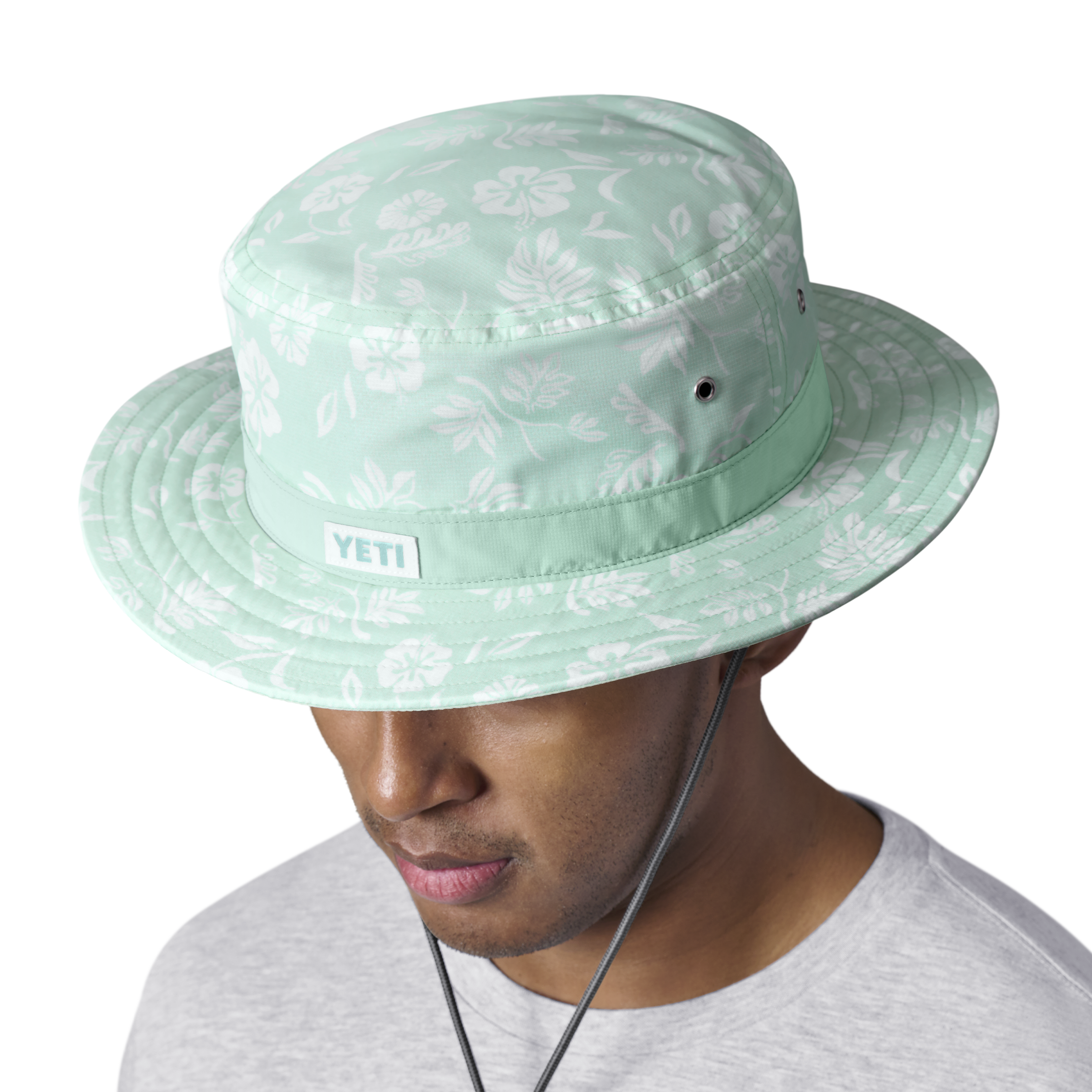 Flip Print Boonie Hat Ice Blue