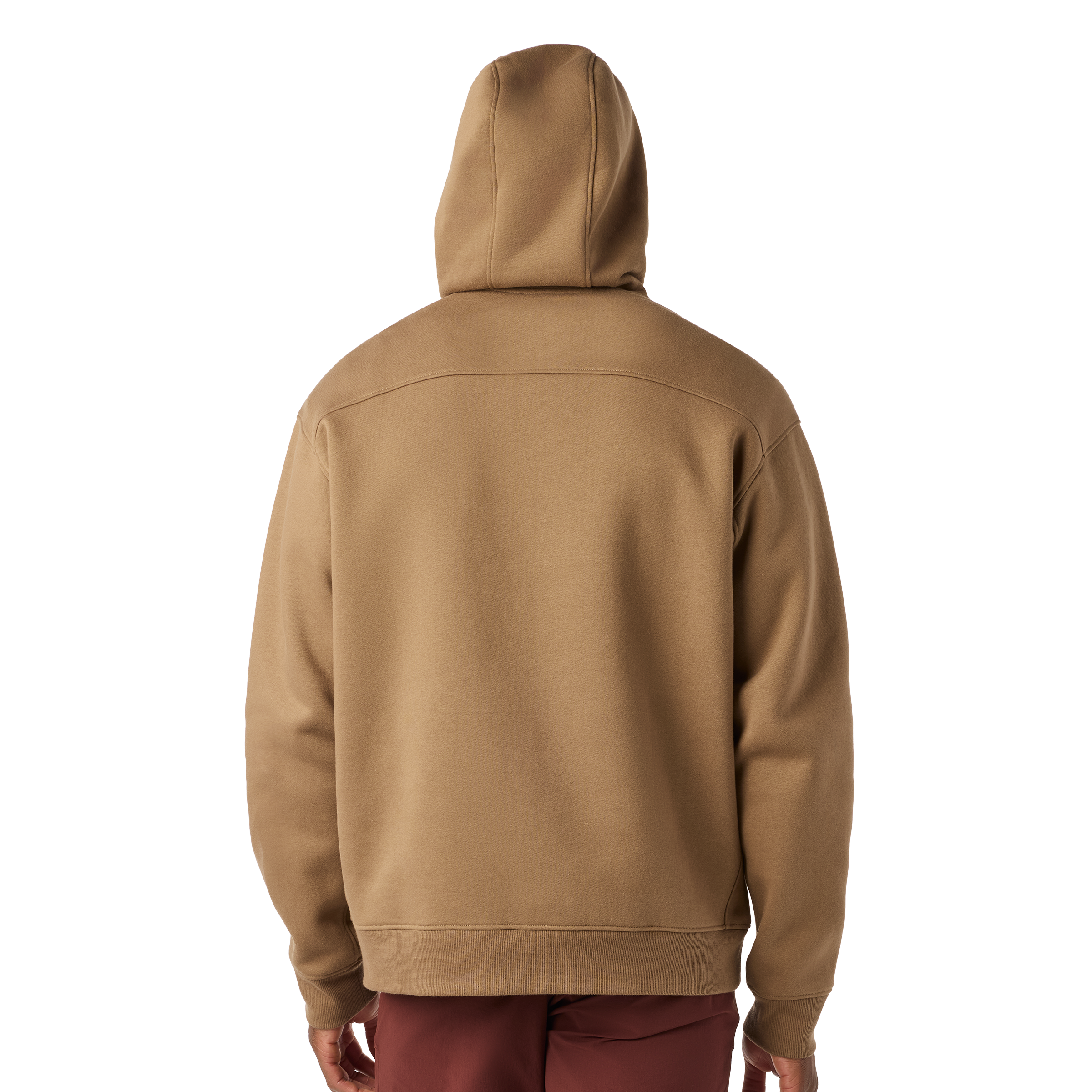 Built For The Wild Badge Fleece Hoodie Brush Brown
