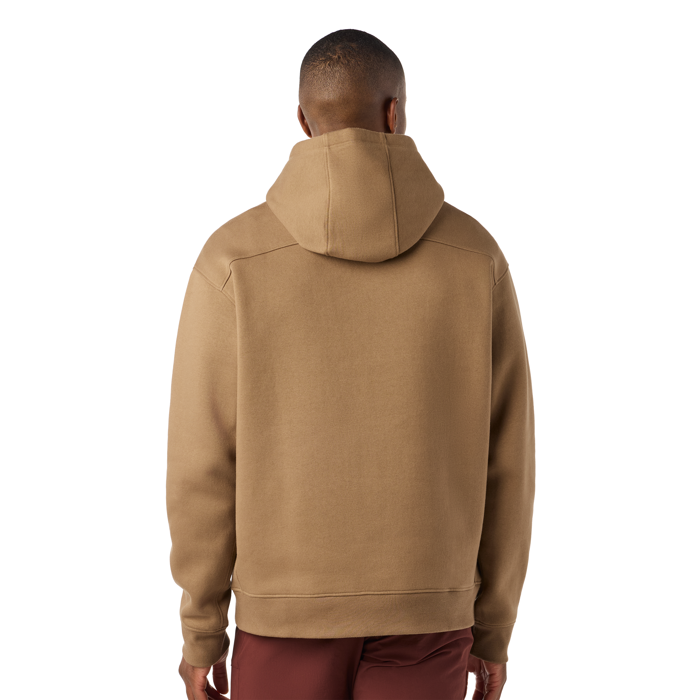 Built For The Wild Badge Fleece Hoodie Brush Brown
