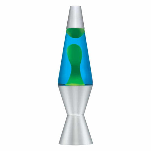 14.5” LAVA Lamp – Yellow/Blue/Silver