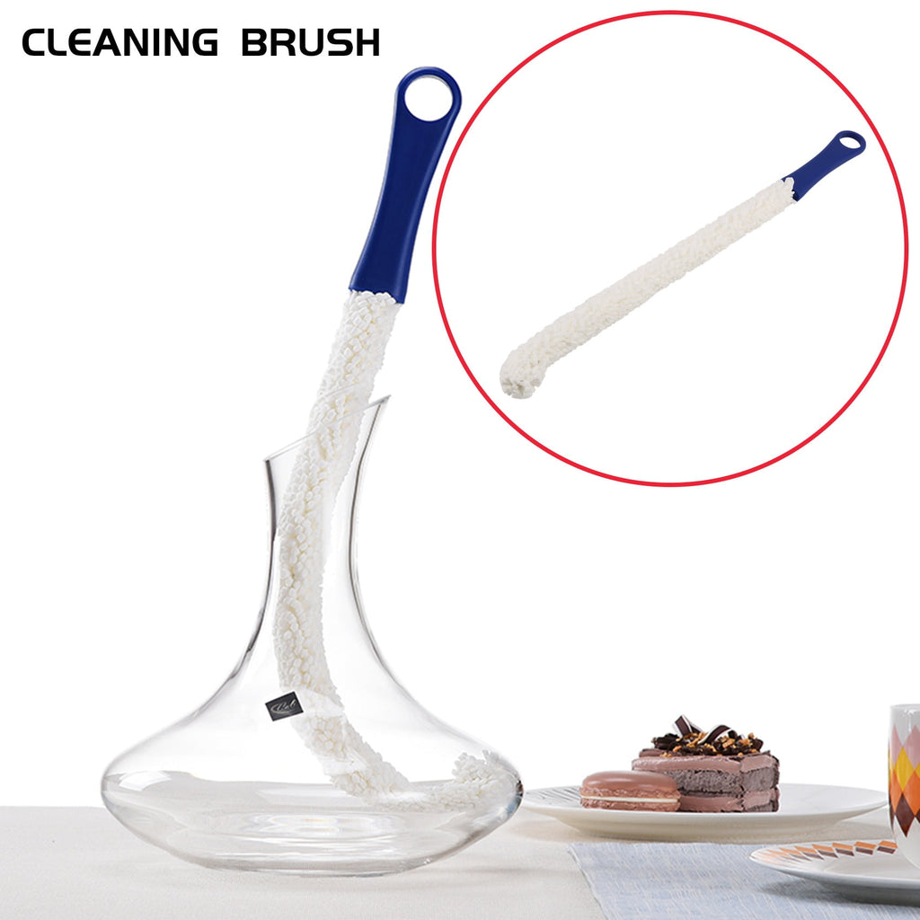 Bottle Cleaning Brush - Set of 2 Flexible Bottle Scourer - Multi-Function Household Cleaning Tools for Cleaning of Wine Decanters, Goblets, Glasses, Cups